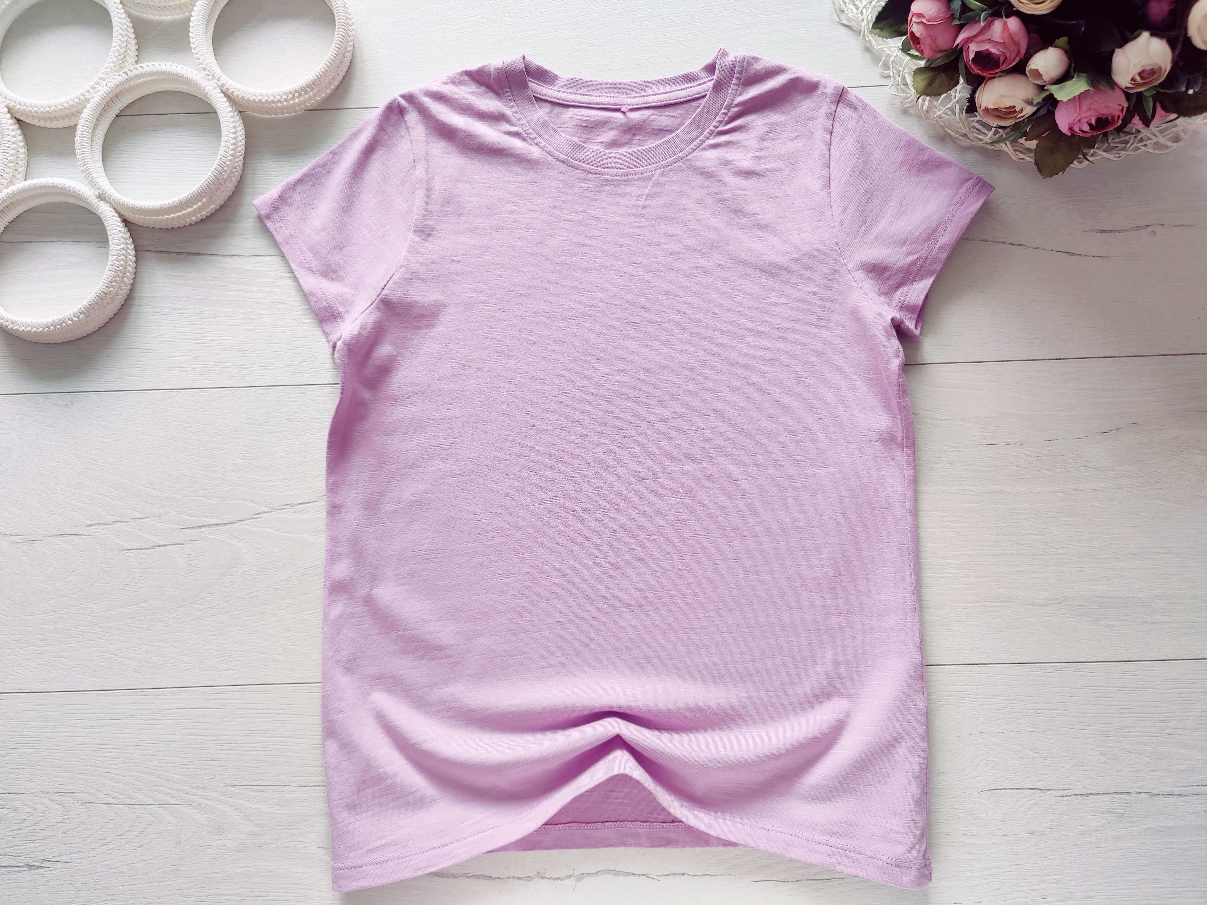 10,11 лет, рост 140,146 Однотонная футболка