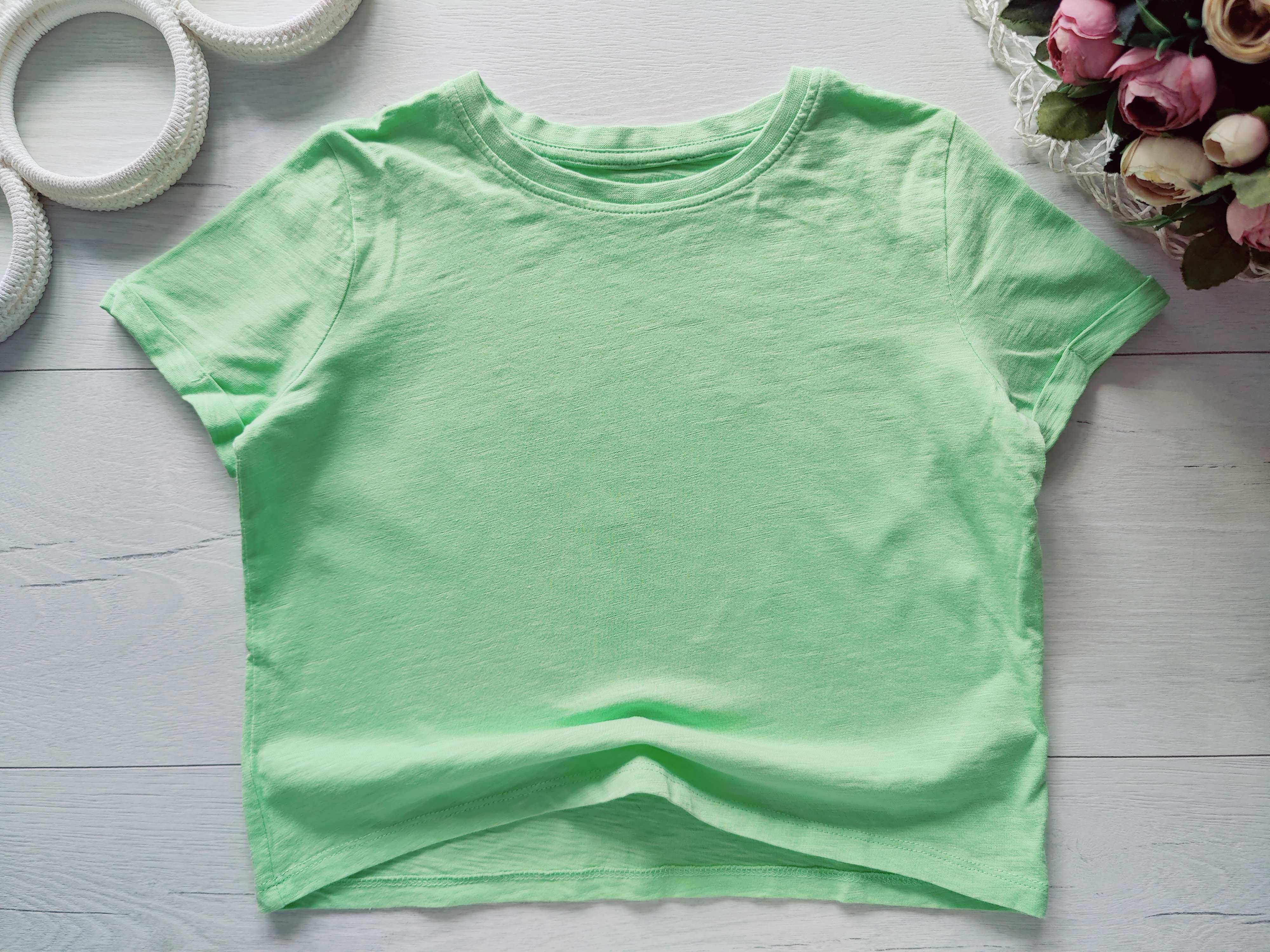 7,8 років, зріст 128 Салатова футболка