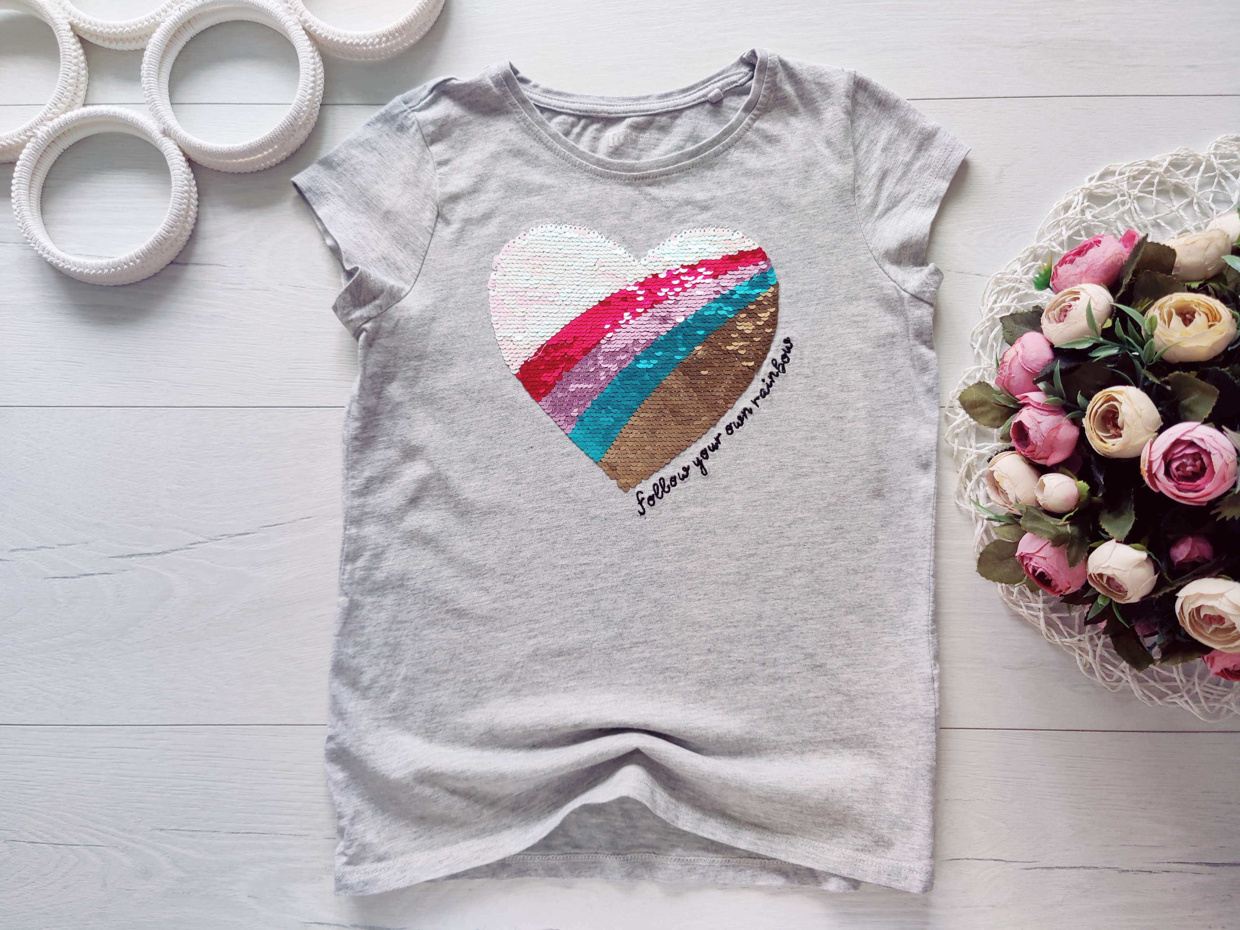 11 років, зріст 146 Футболка з серцем