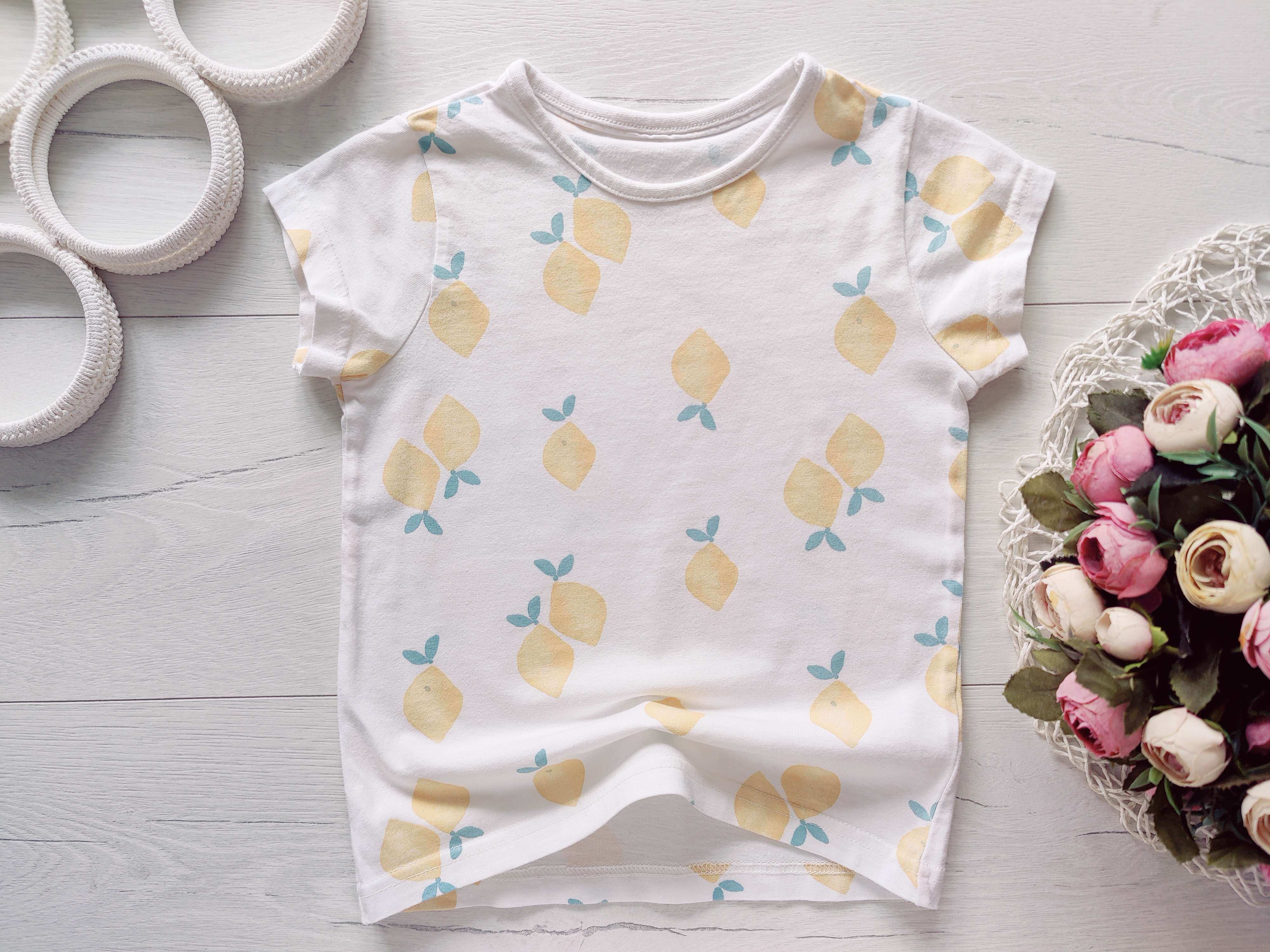 5,6 років, зріст 110,116 Футболка в лимонах