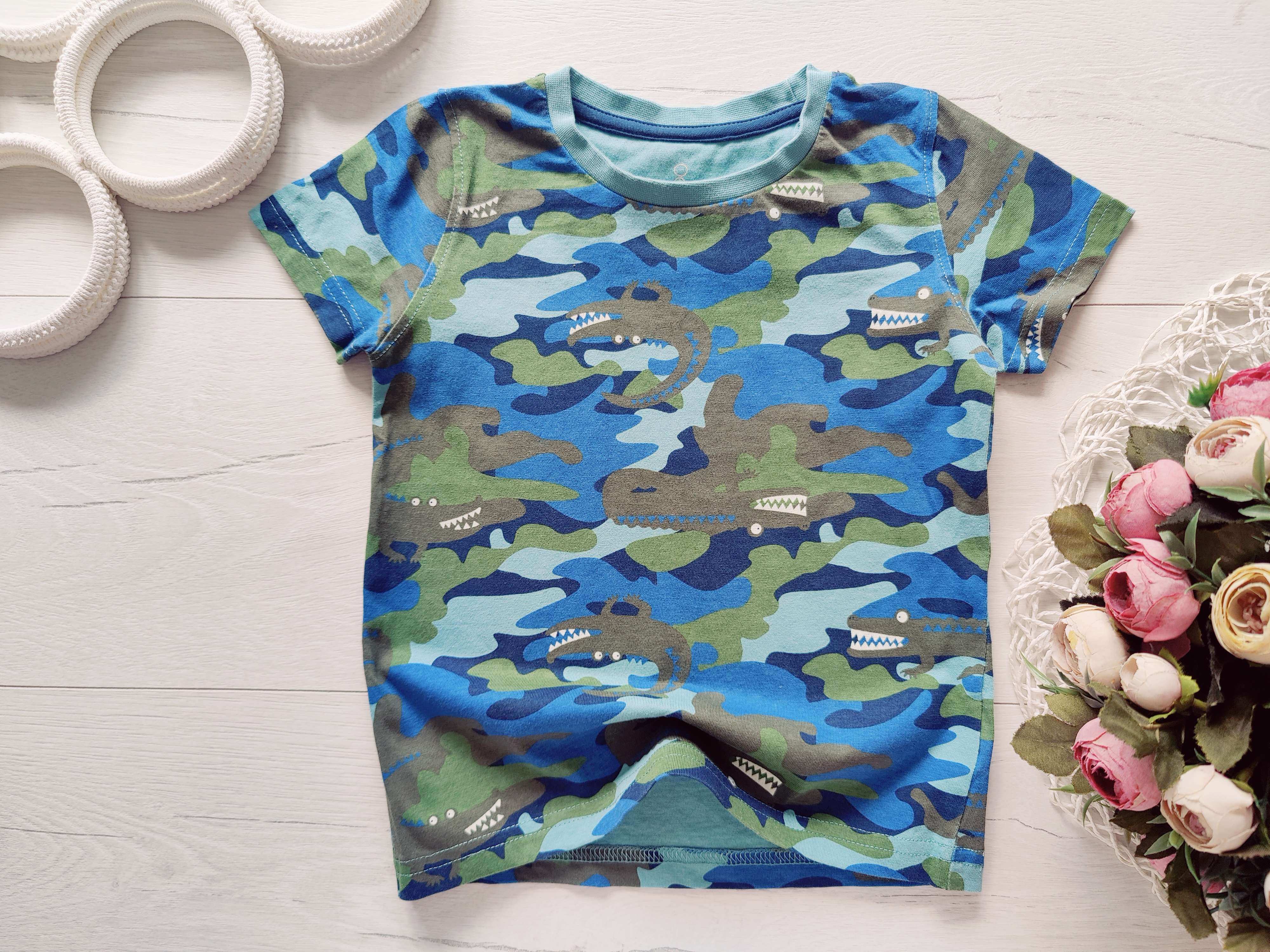 2,3 роки, зріст 98 Футболка в крокодилах