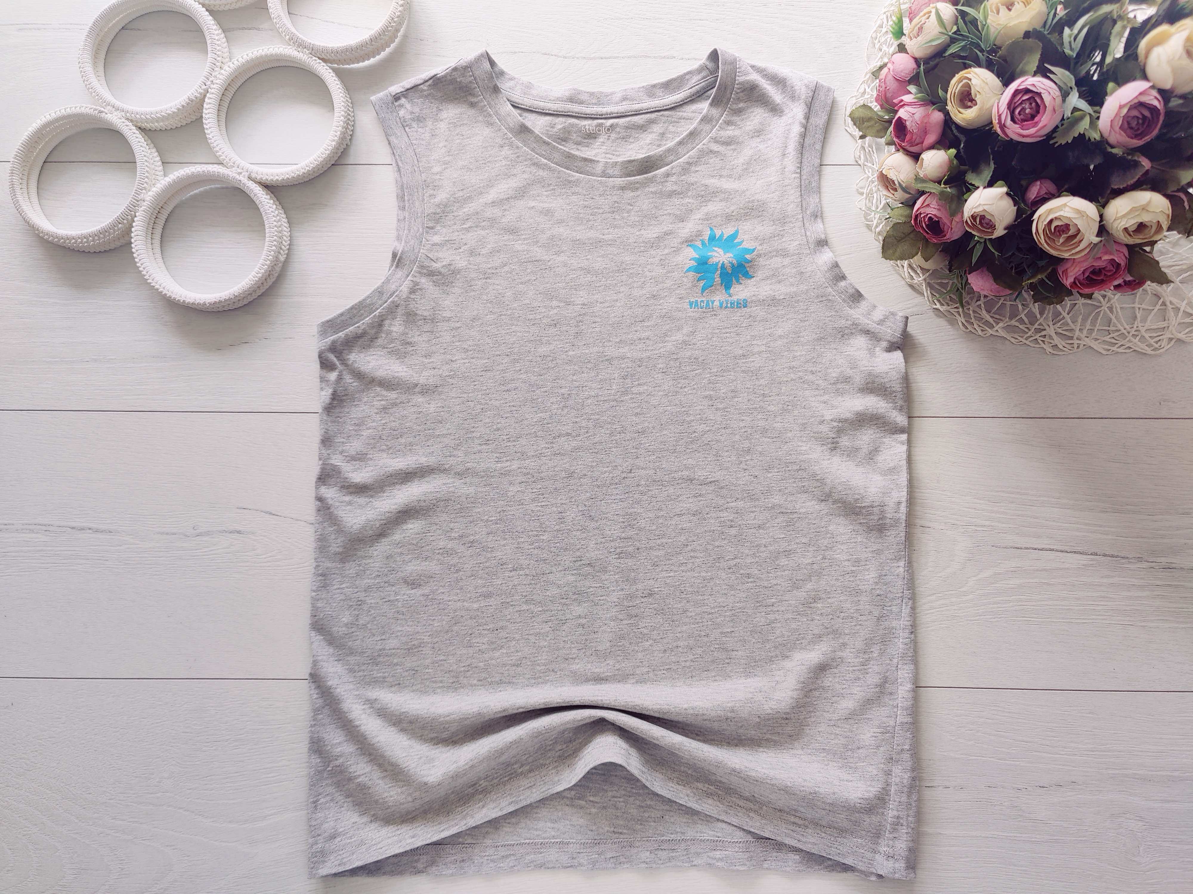 10,11 лет, рост 46 Майка трикотажная для мальчика