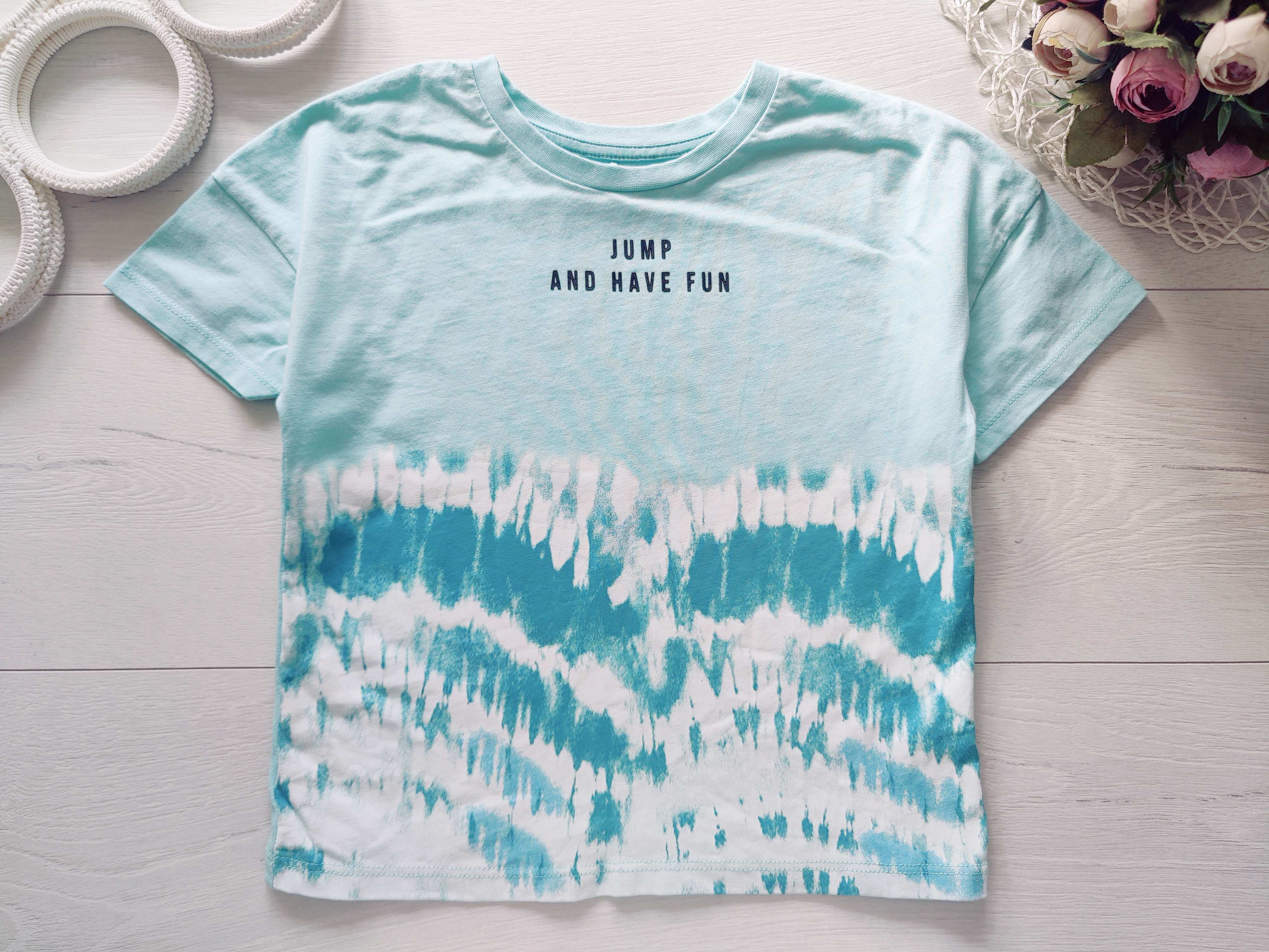 3,4 года, рост 98,104 Футболка для мальчика бирюзовая