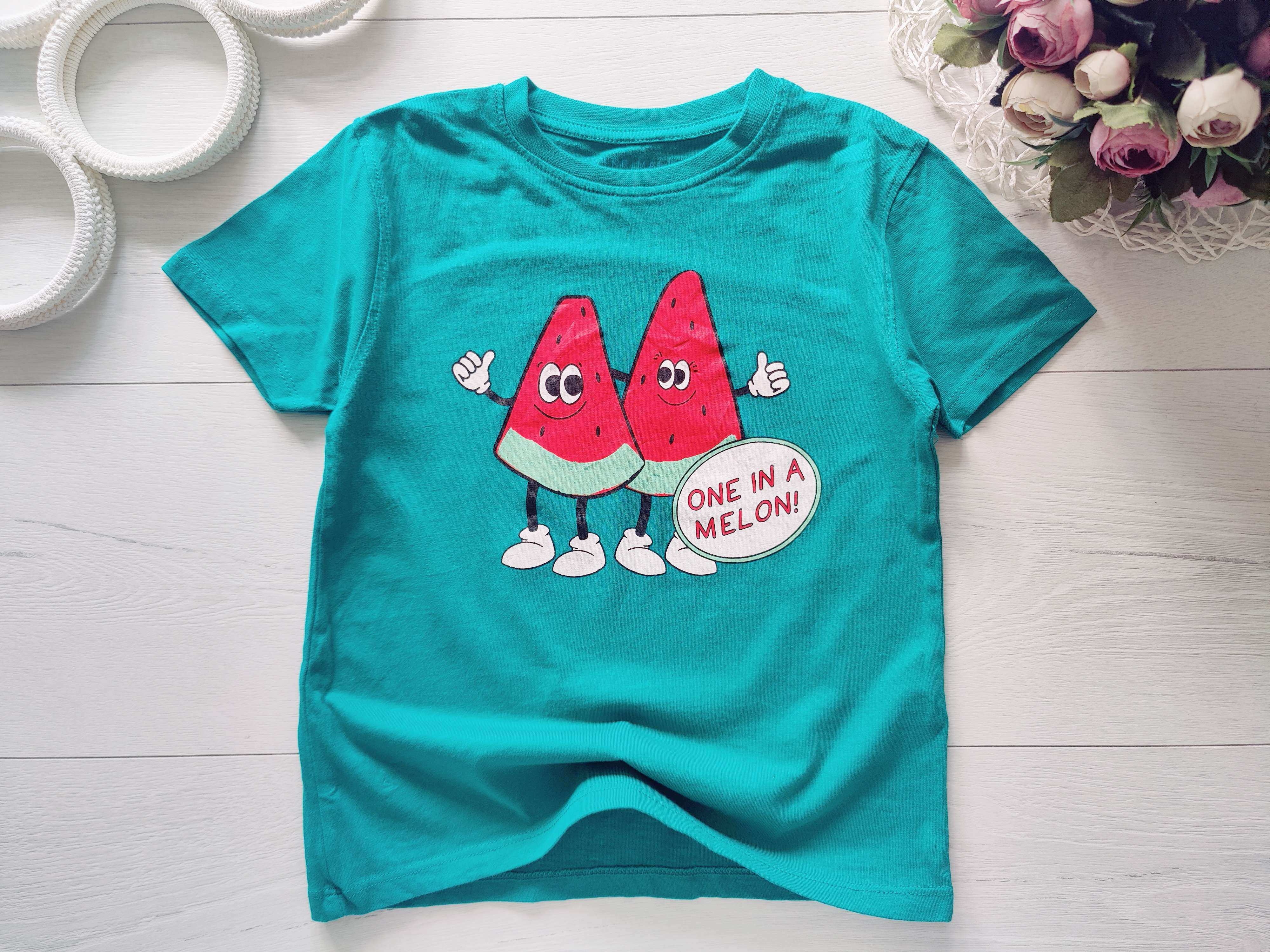 4,5 лет, рост 110 Футболка в арбузах