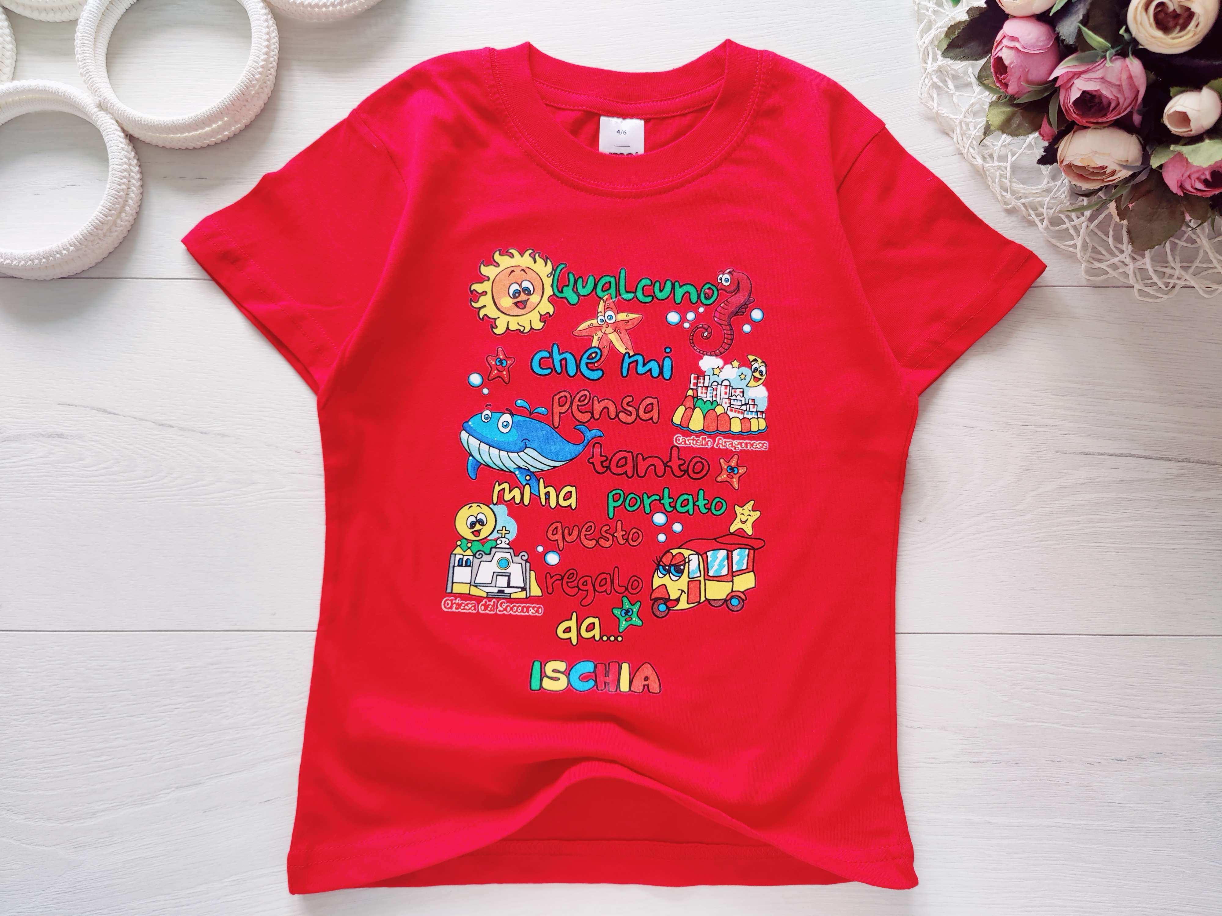 4,6 лет, рост 110,116 Футболка водный мир