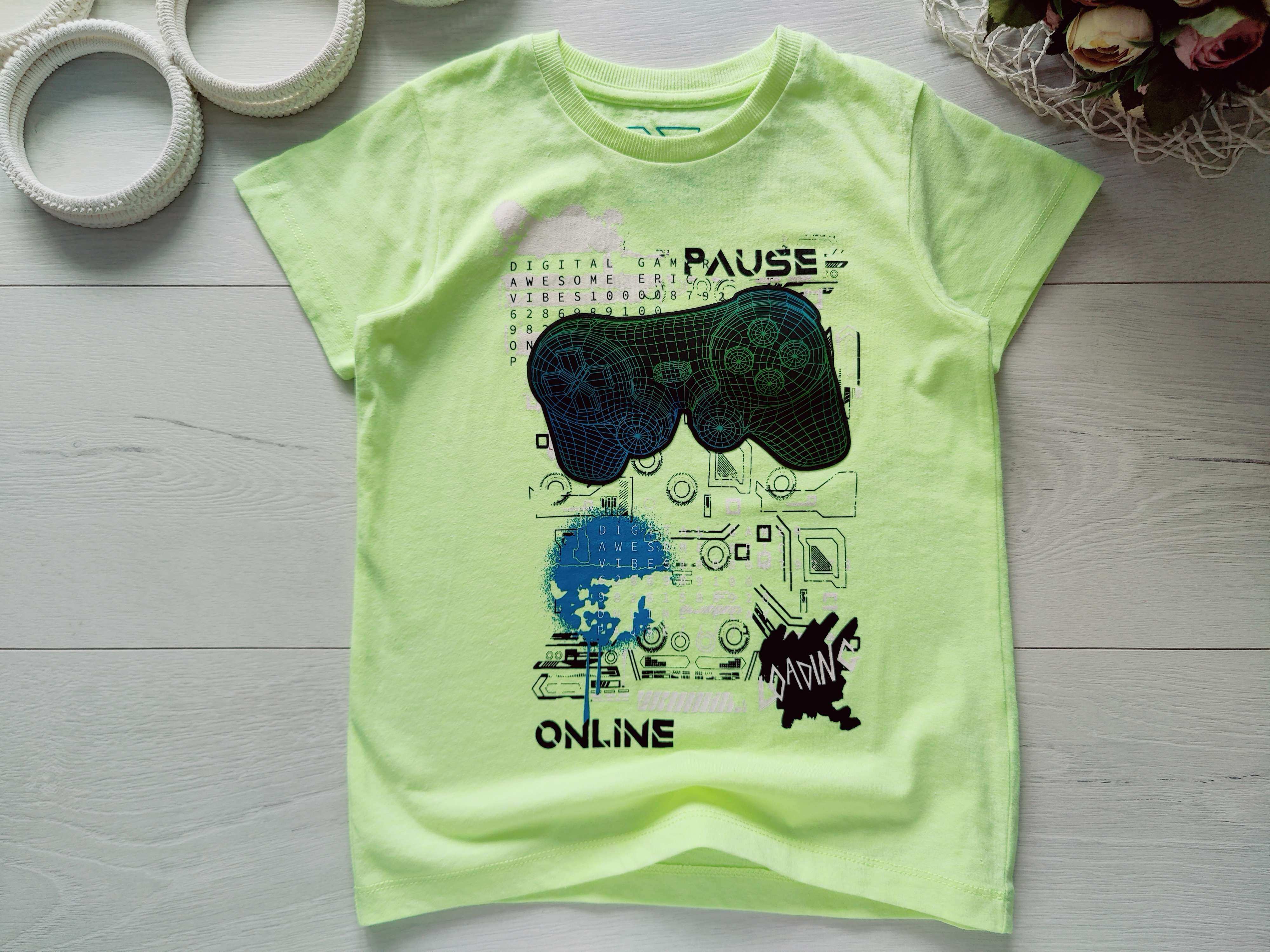 6 лет, рост 116 Яркая футболка для мальчика