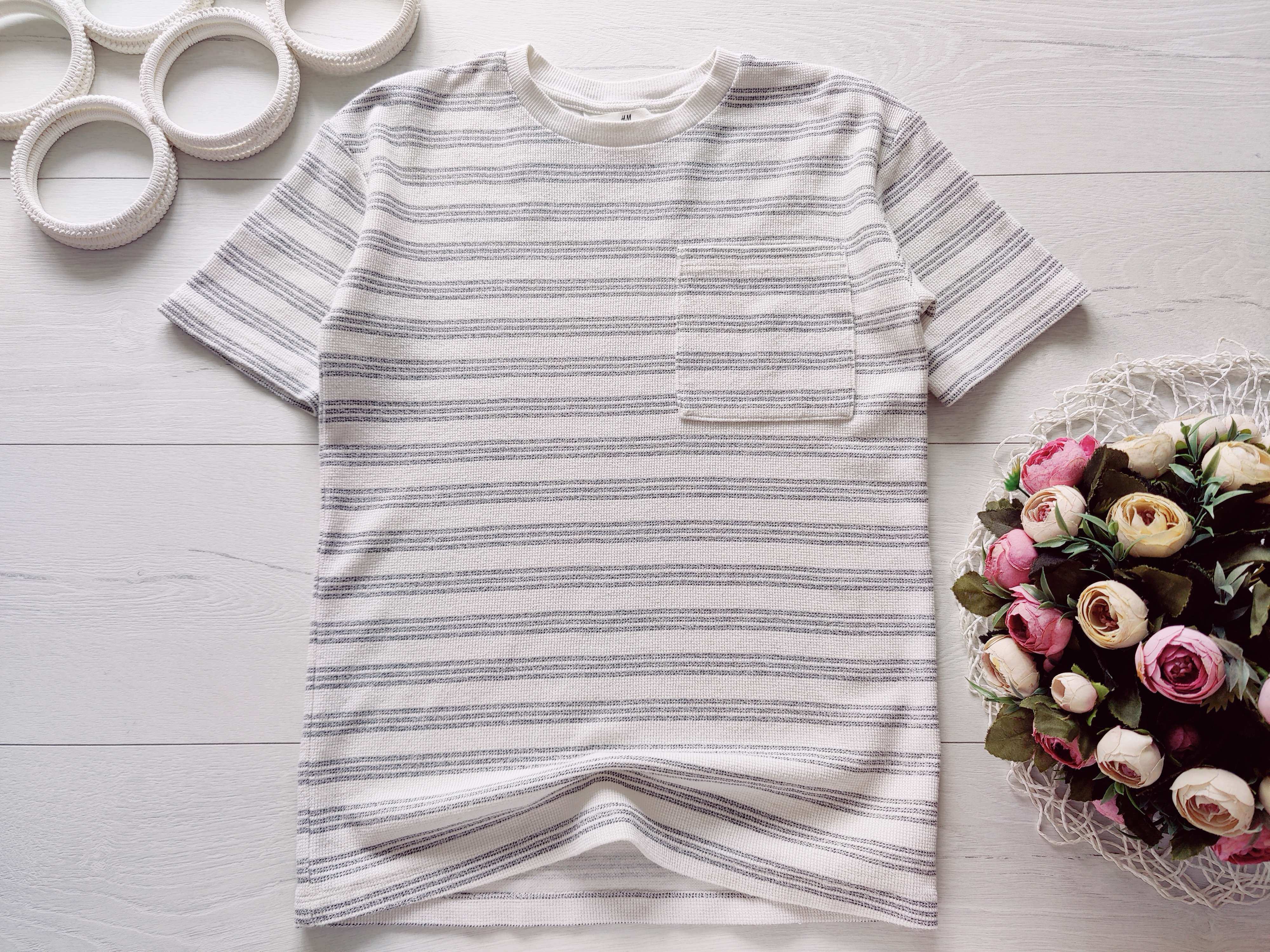 9,10 лет, рост 134,140 Фактурная футболка