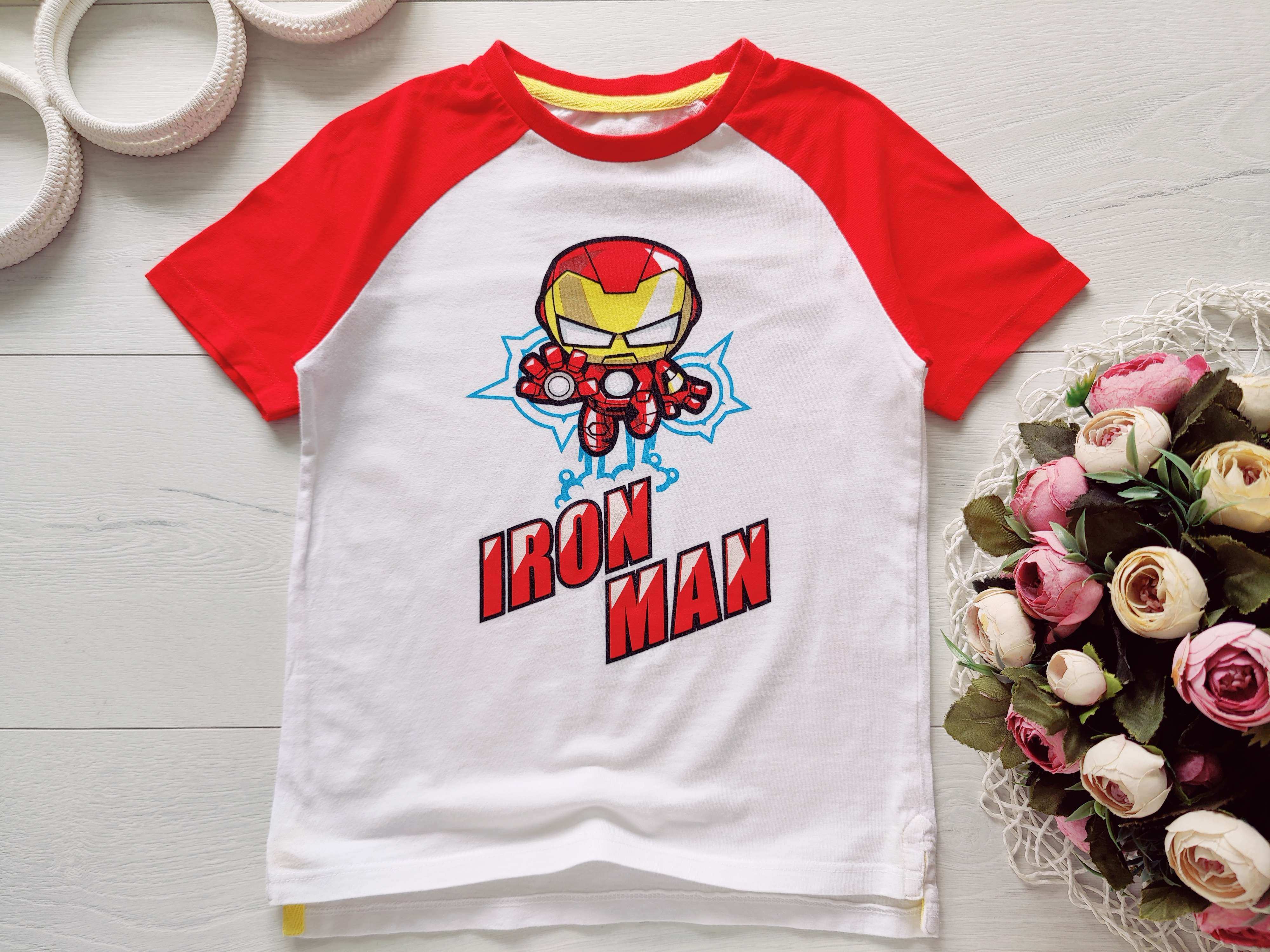 5,6 лет, рост 110,116 Футболка Iron man