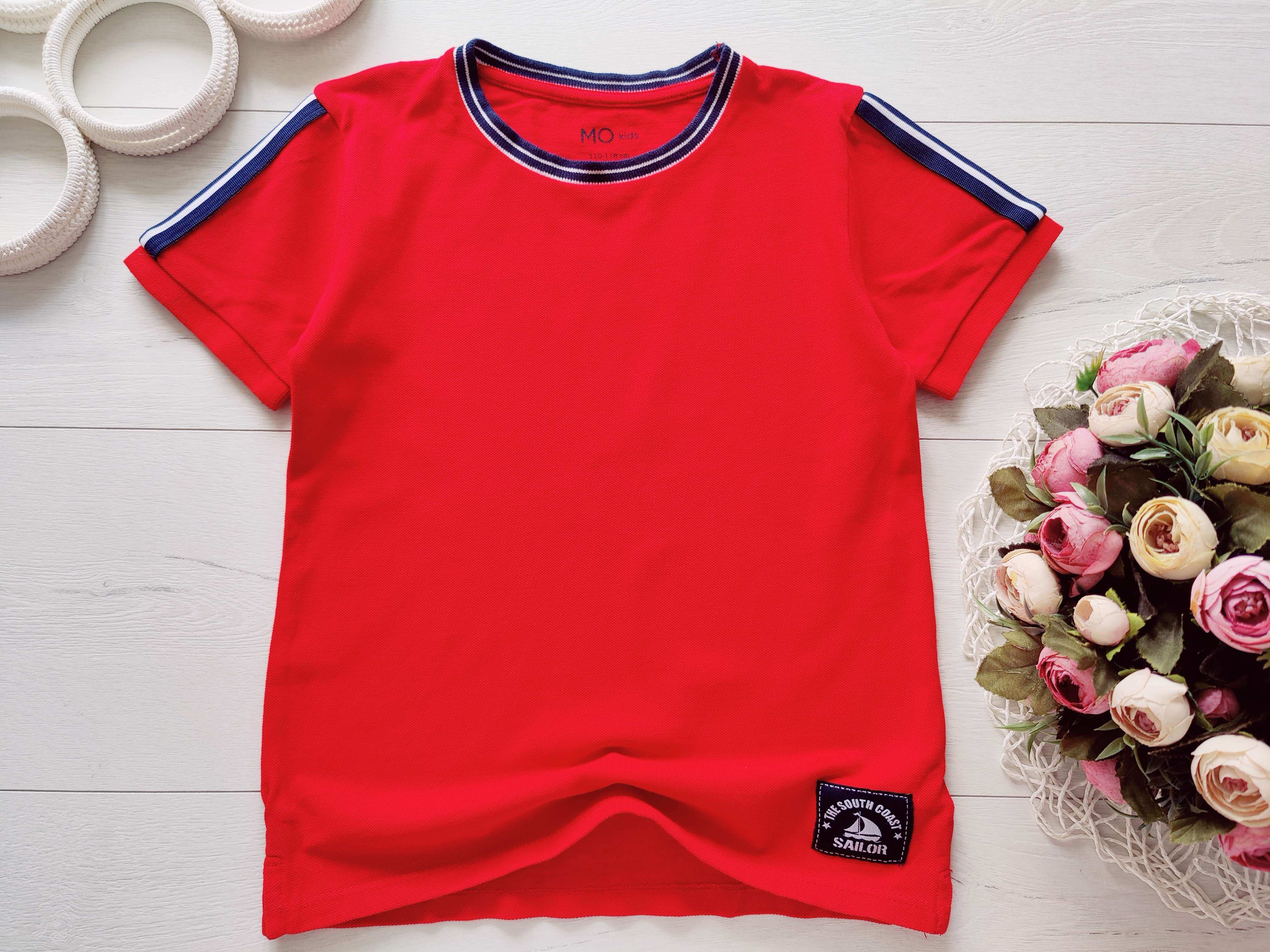 5,6 років, зріст 110,116 Червона фактурна футболка