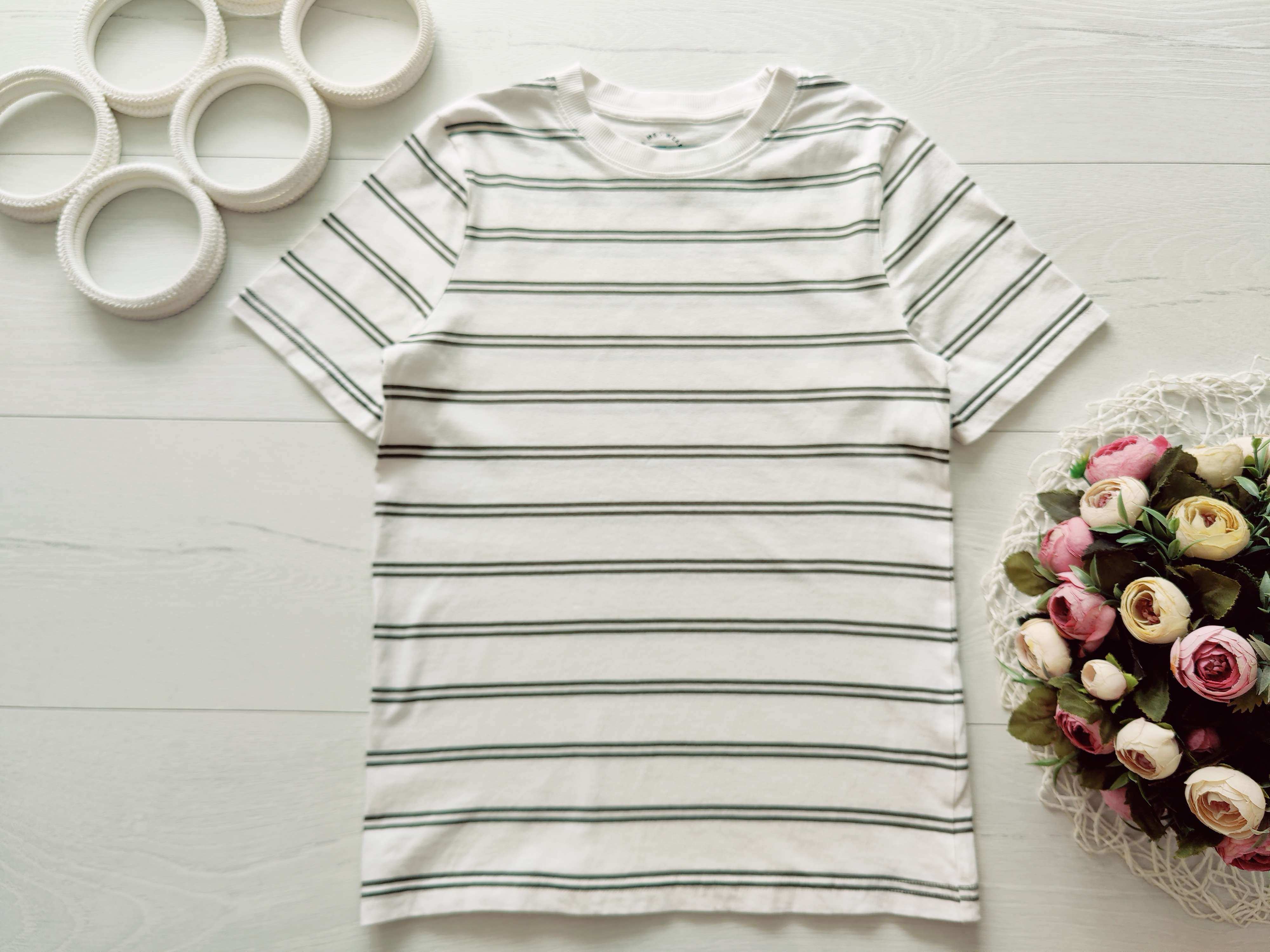 11 лет, рост 146 Футболка в полоску