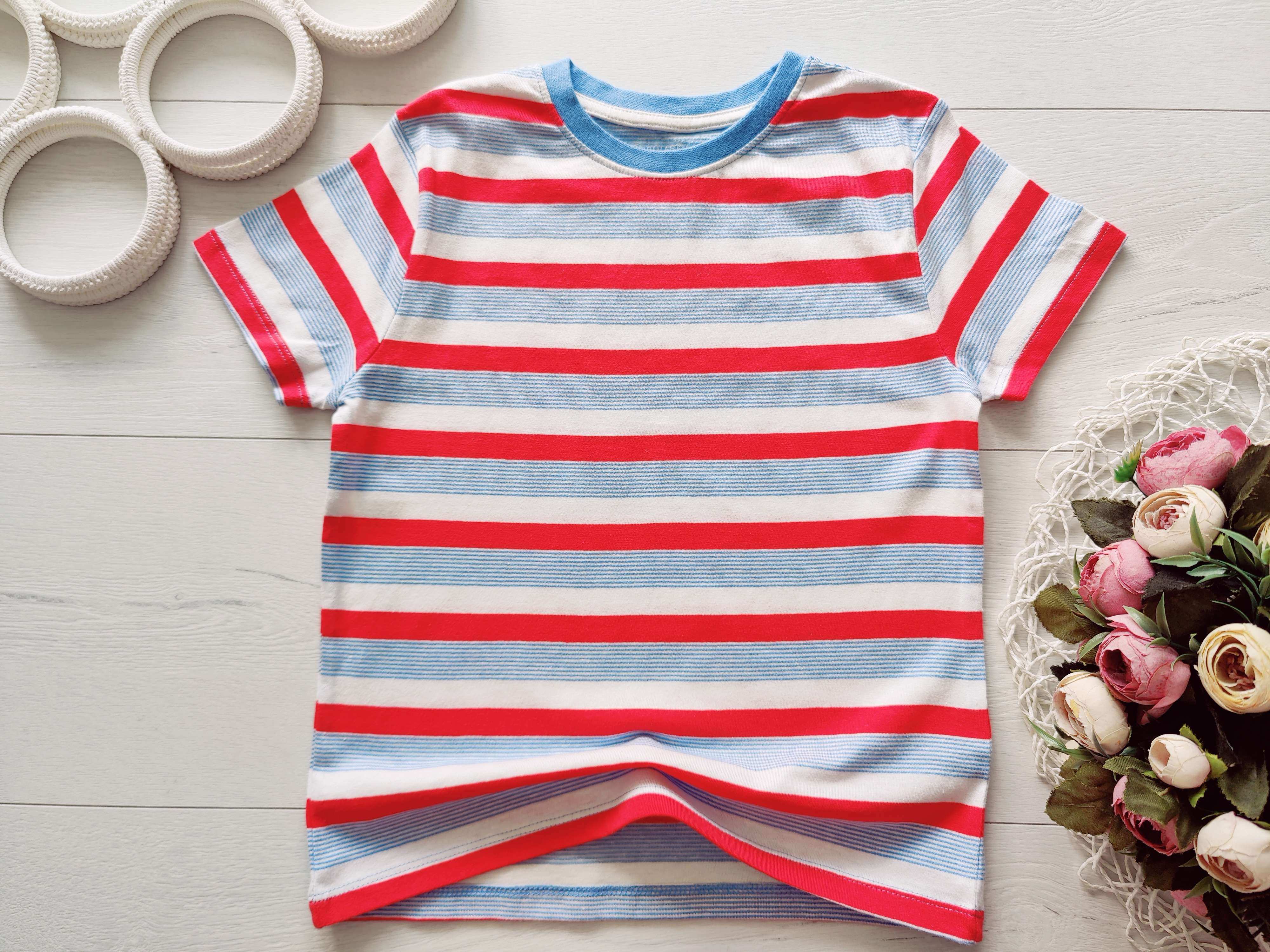 5,6 років, зріст 116 Футболка в смужку