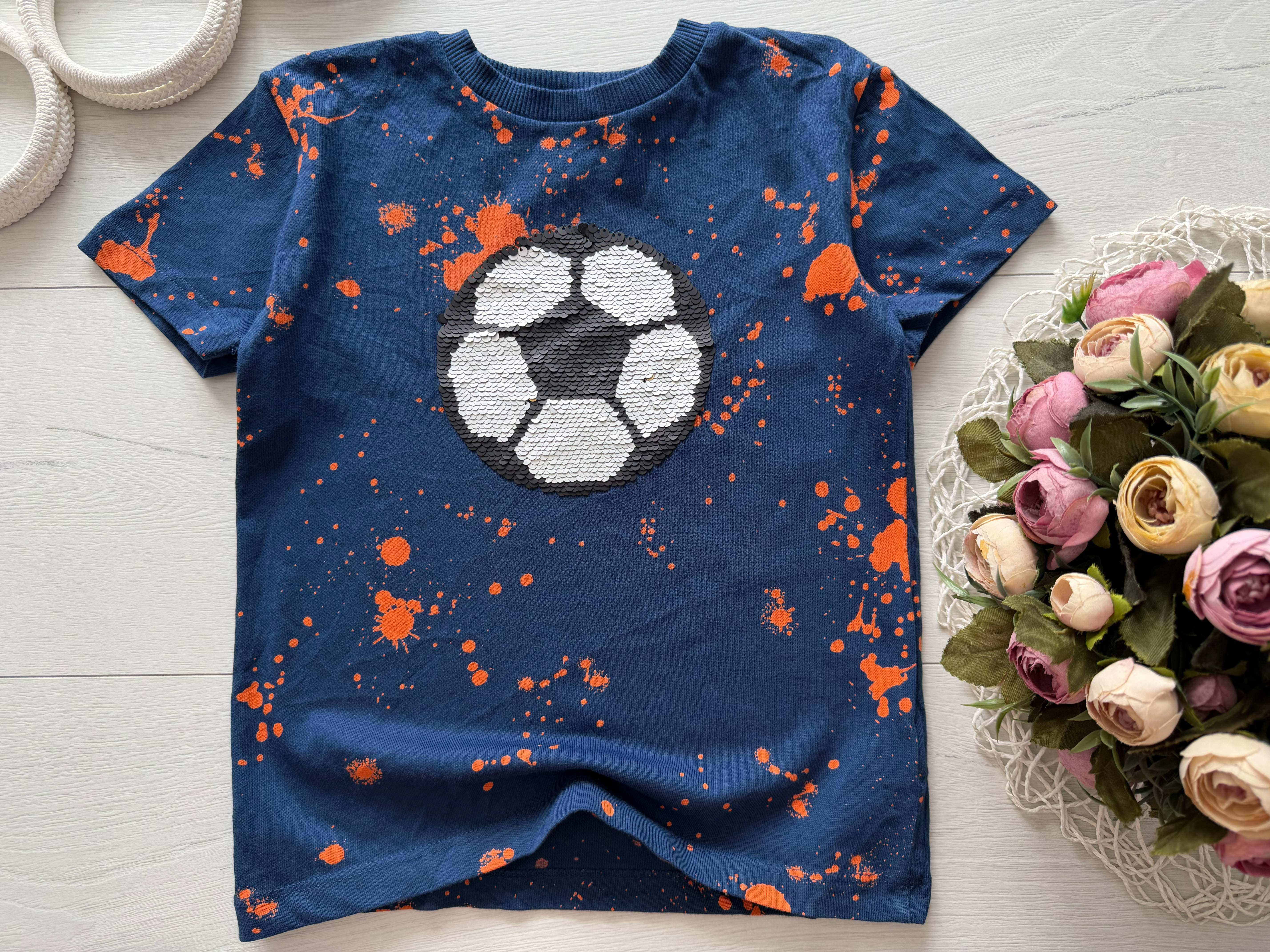 5 років, зріст 110 Футболка футбольний м'яч