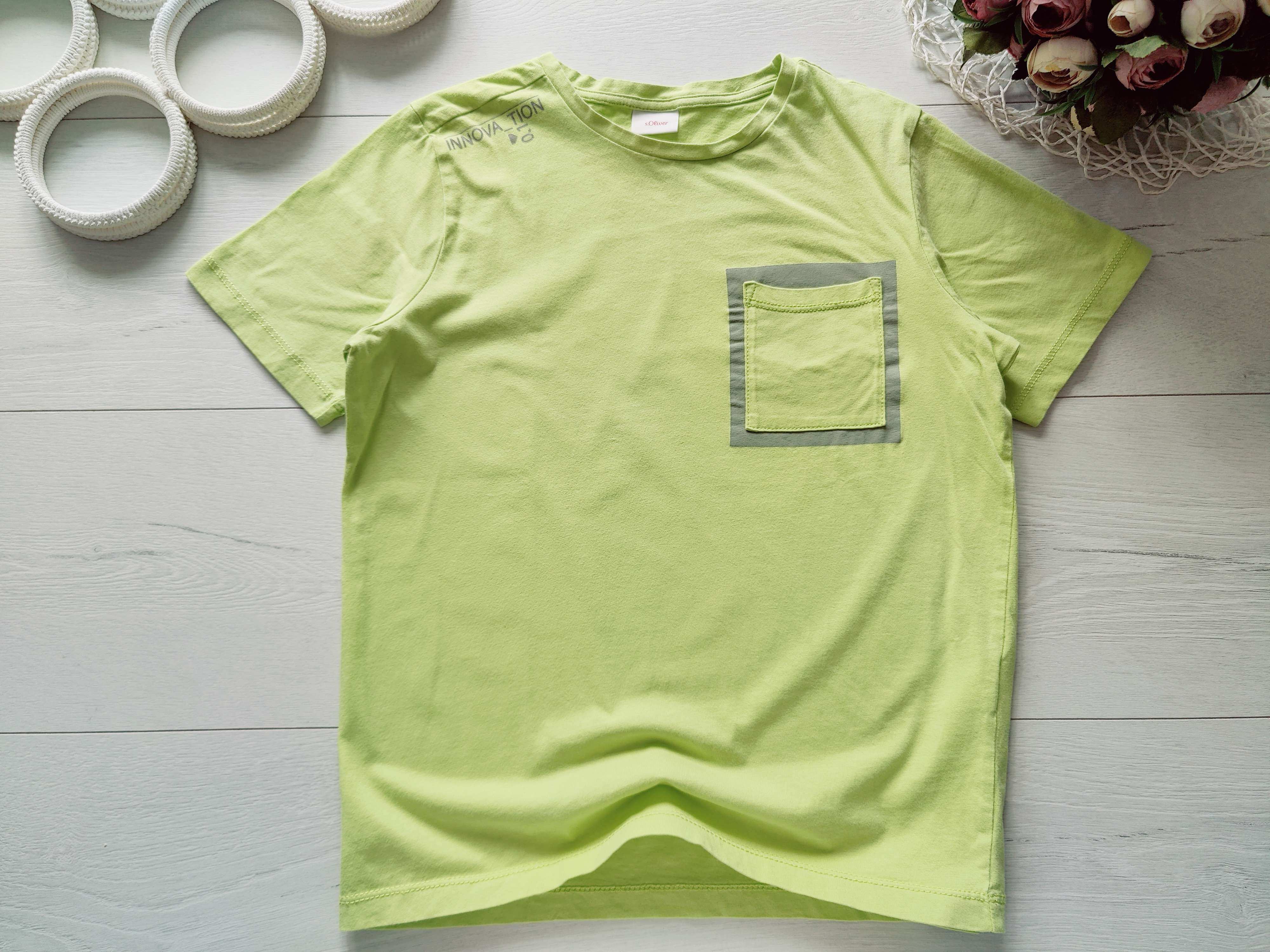 10 років, зріст 140 Салатова футболка для хлопчика