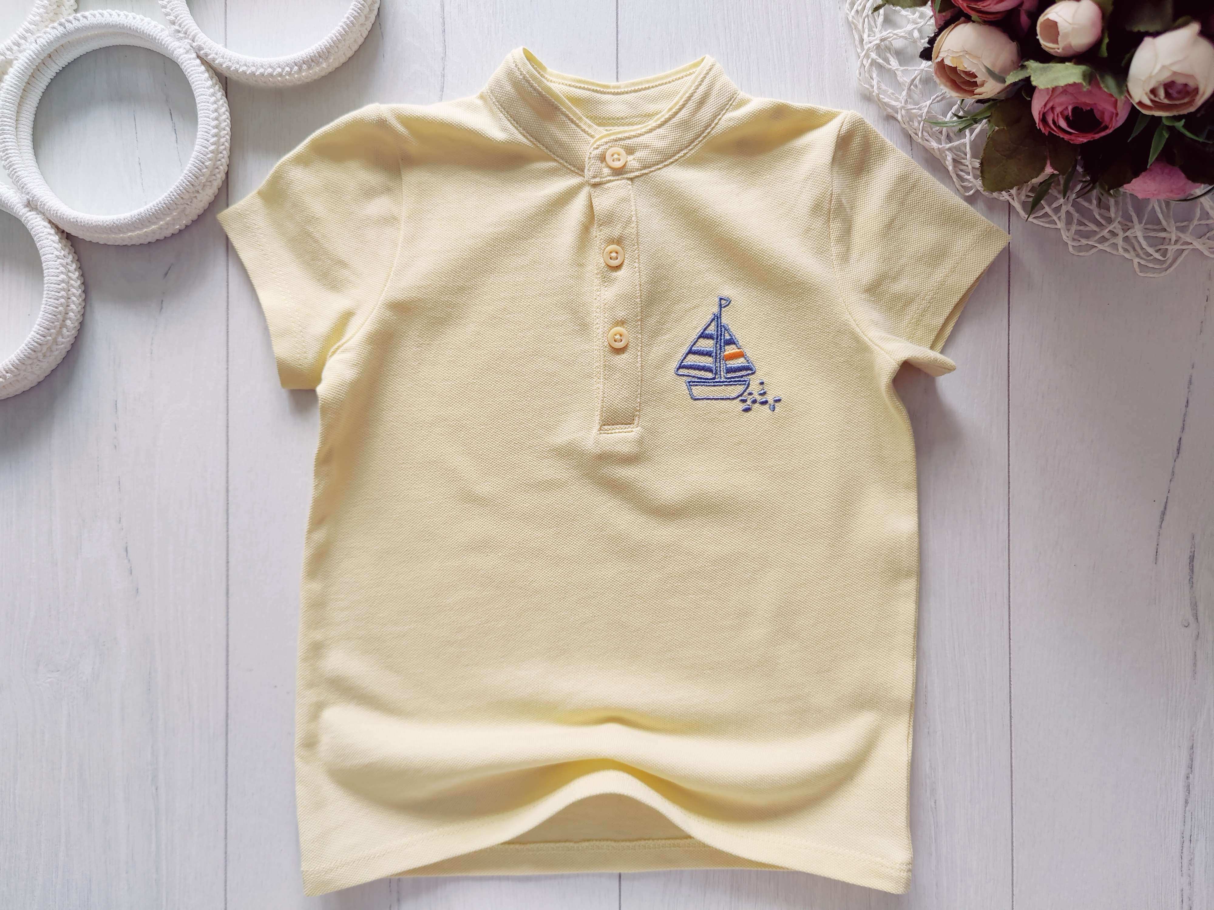 18,24 міс, зріст 92 Футболка з якорем хлопчикові