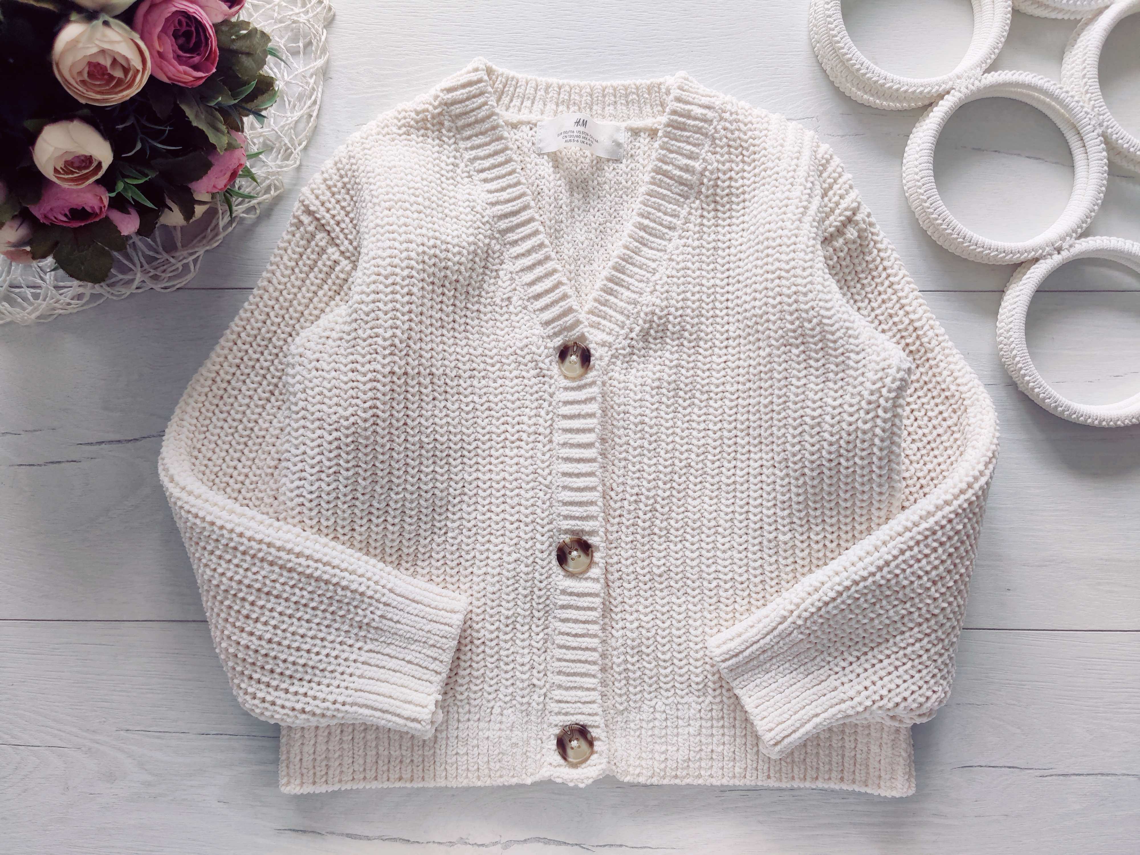 4,6 лет, рост 110,116 Вязаная кофта