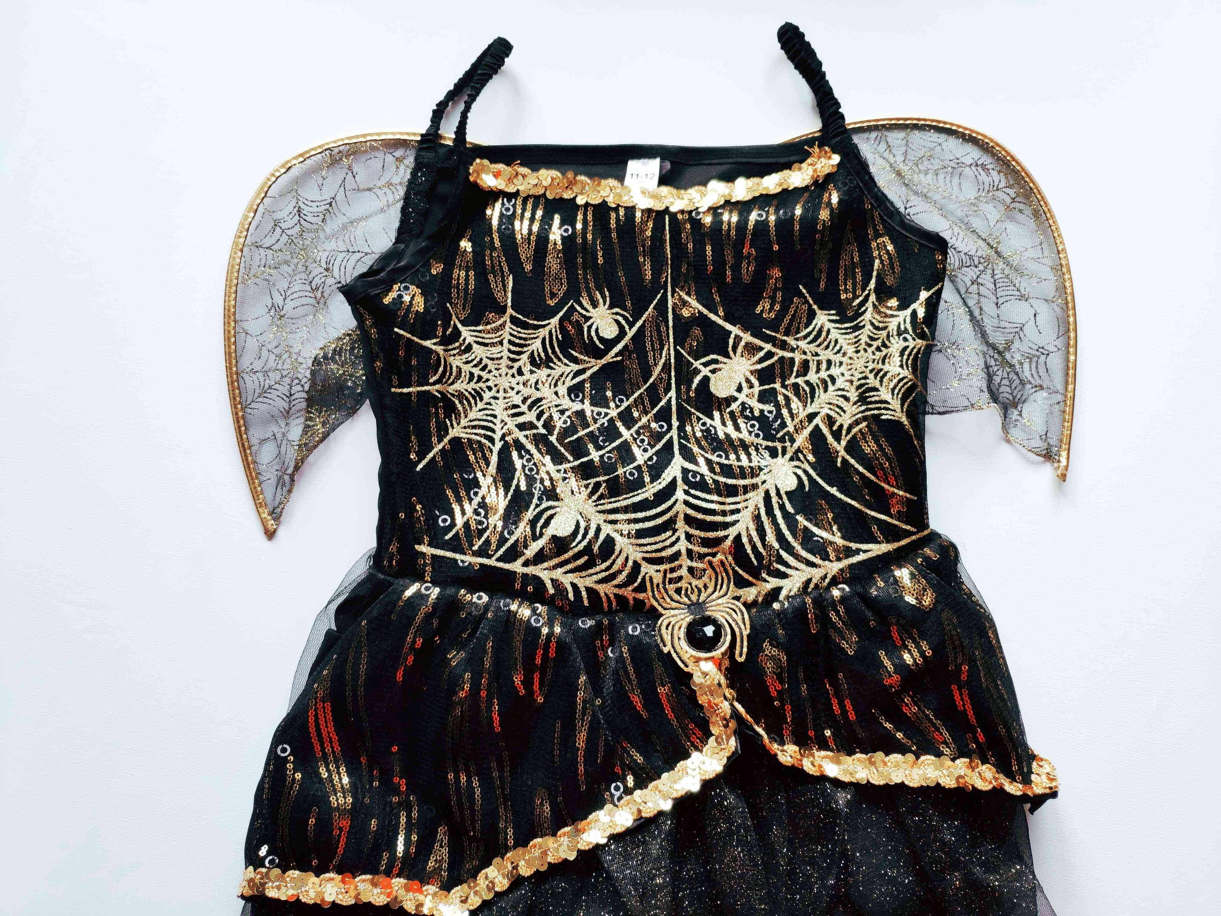 11-12 років, зріст 146-152 НОВЕ Музичне й нарядне плаття Павук