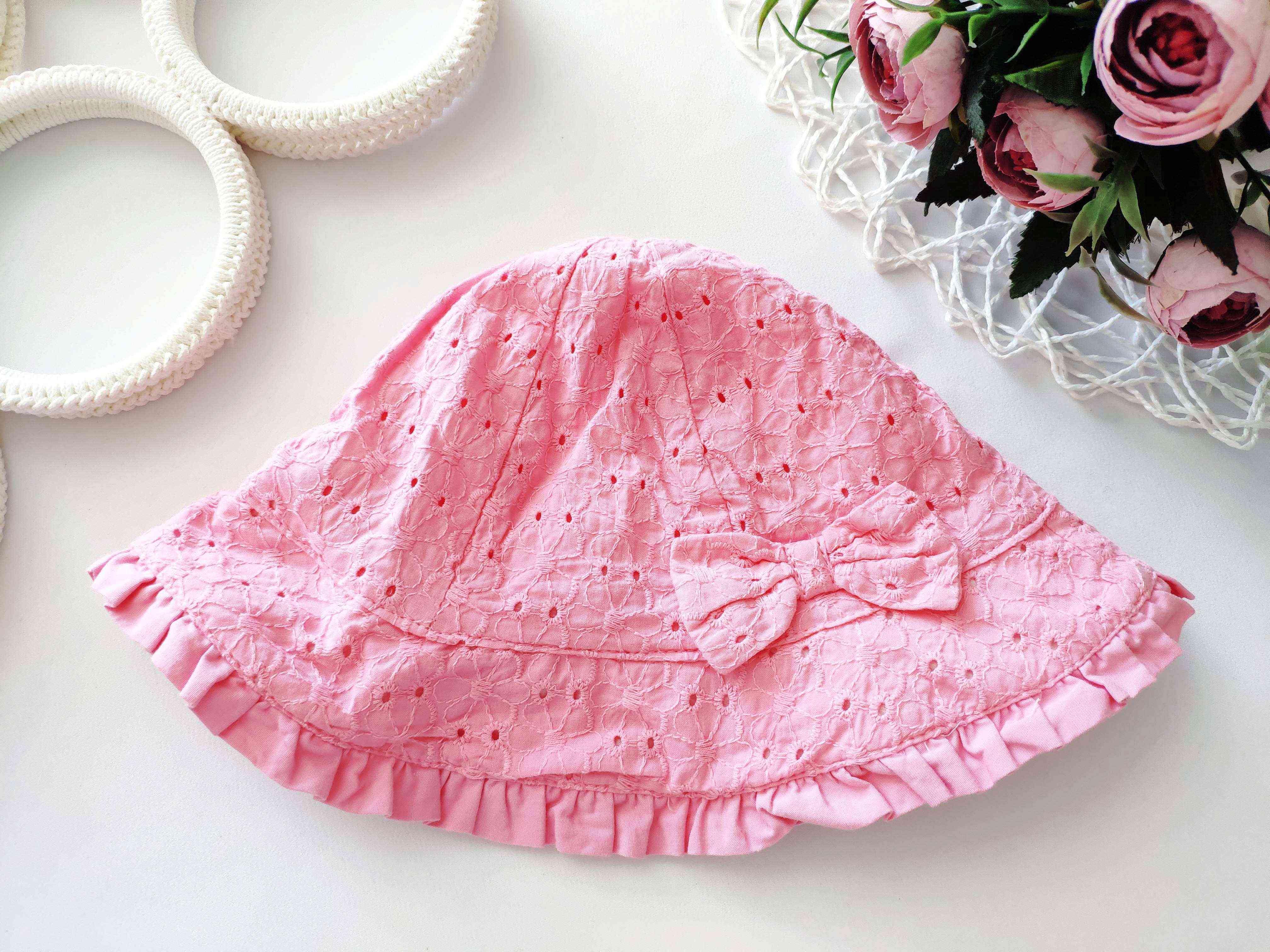 ОП 51 (1-2 роки) Рожева панамка для дівчинки