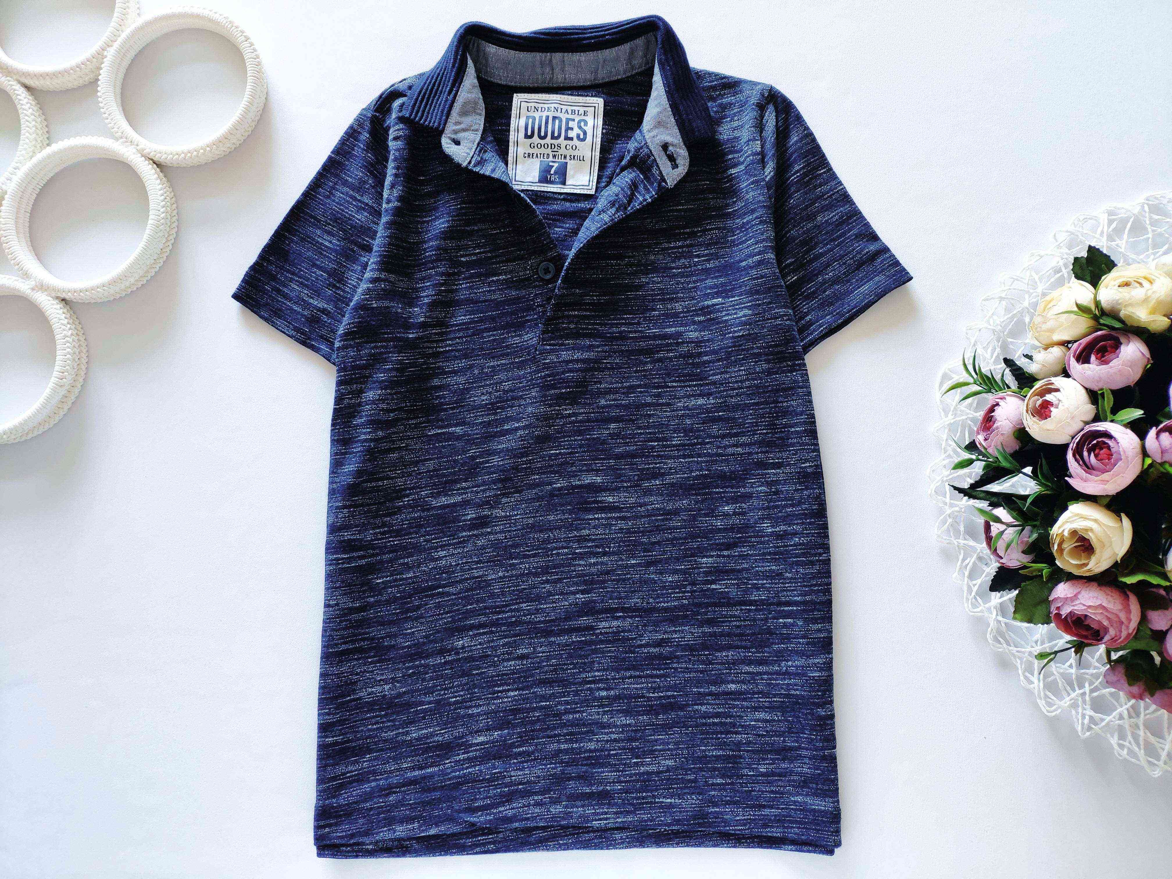 7 лет, рост 122 Поло для мальчика