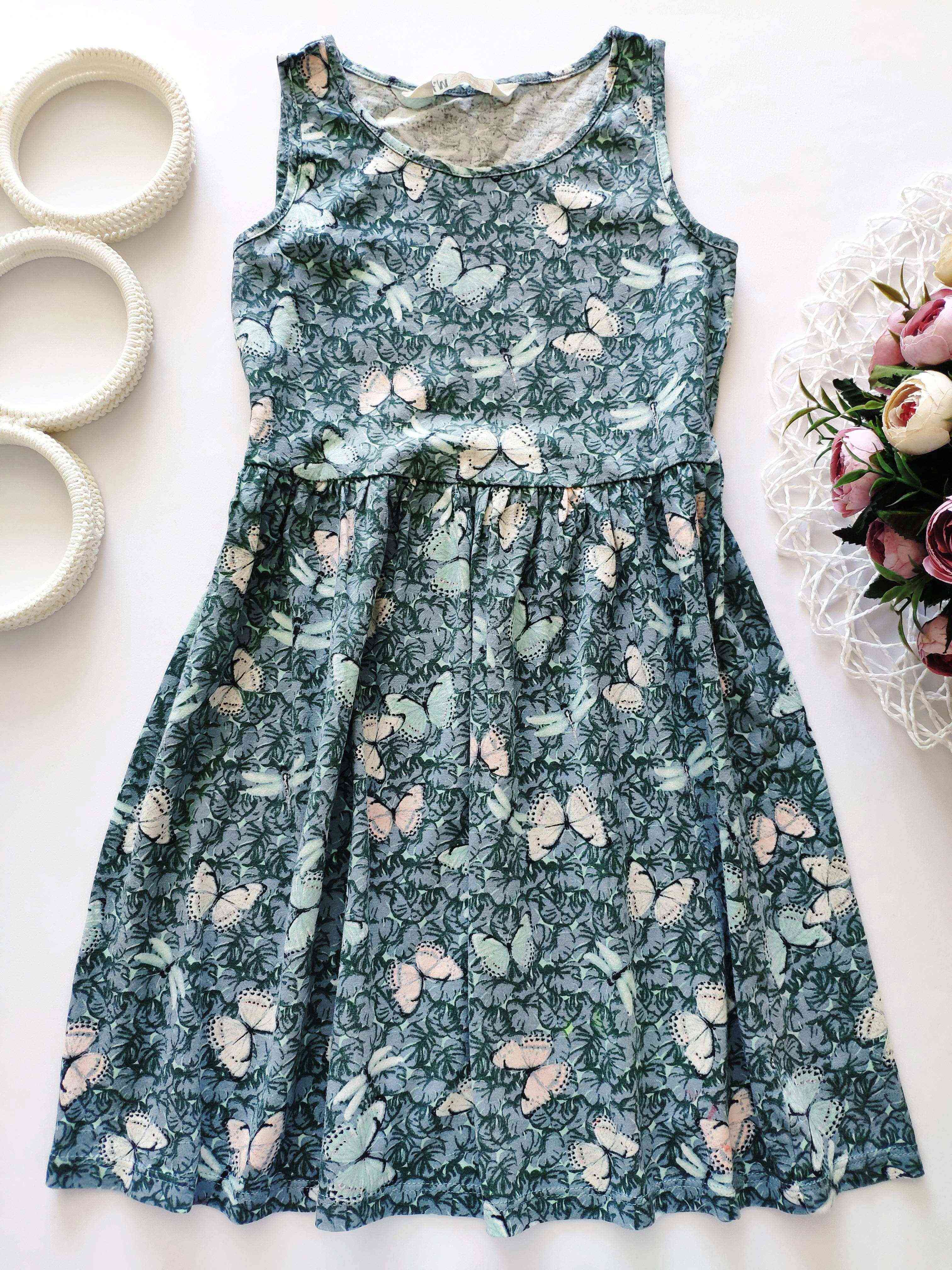 6-8 років, зріст 122-128 Літня дитяча сукня