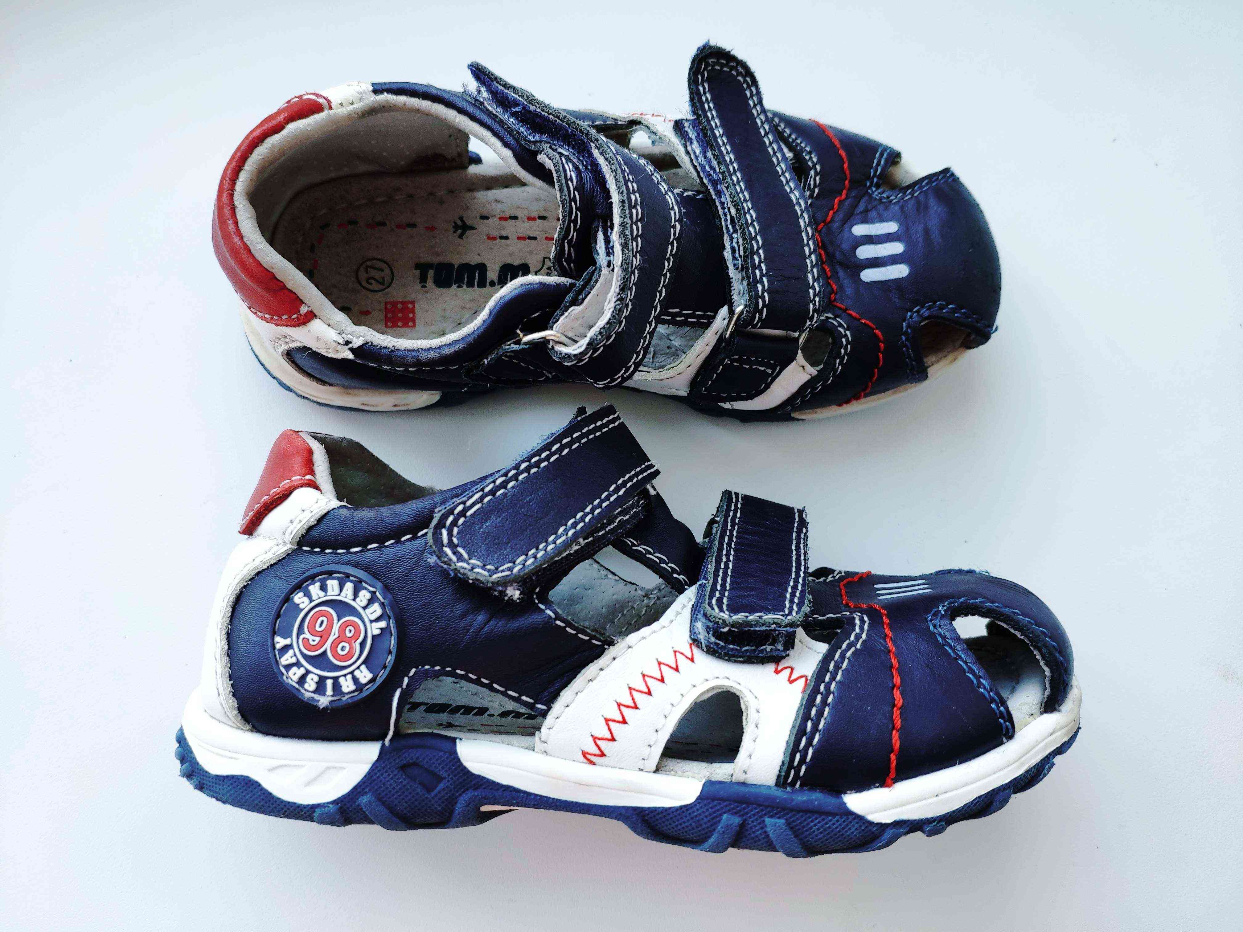 26-27 (17 см) Ортопедические кожаные босоножки для мальчика