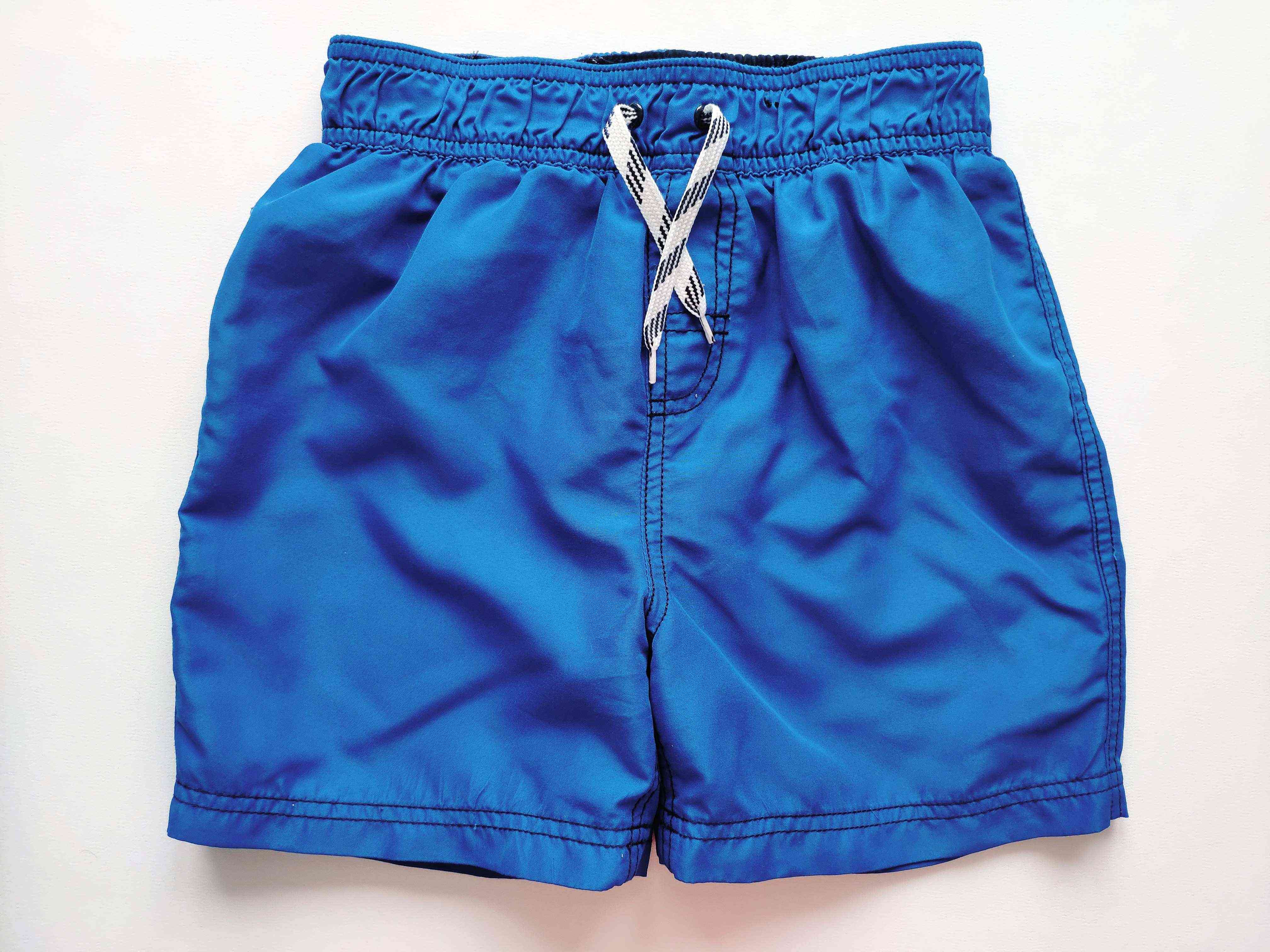 7-8 лет, рост 122-128 Синие шорты для мальчика