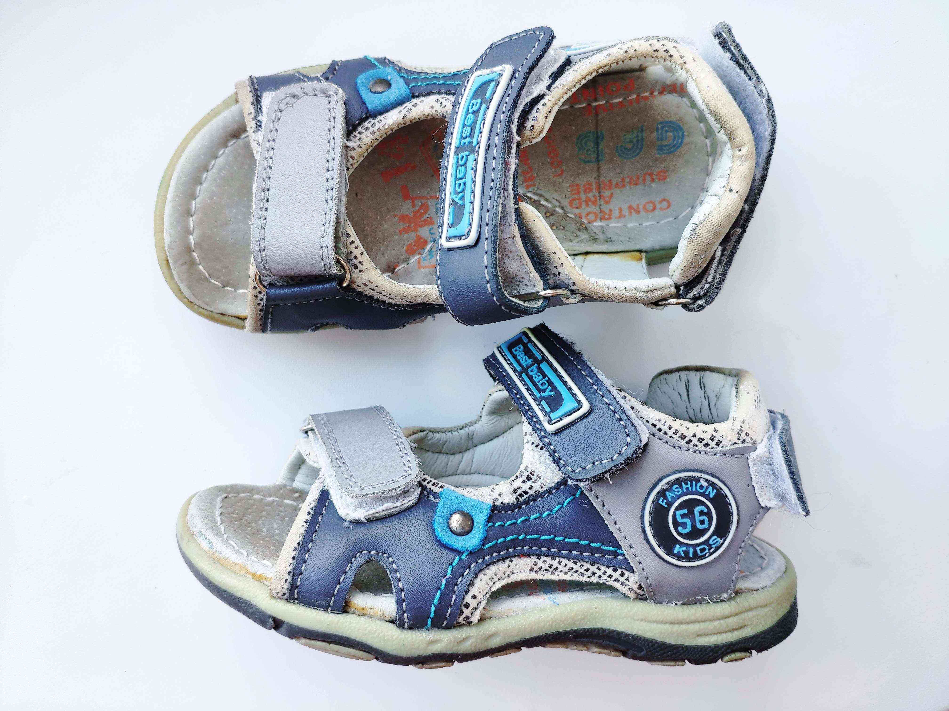 26 (16 см) Шкіряні босоніжки для хлопчика