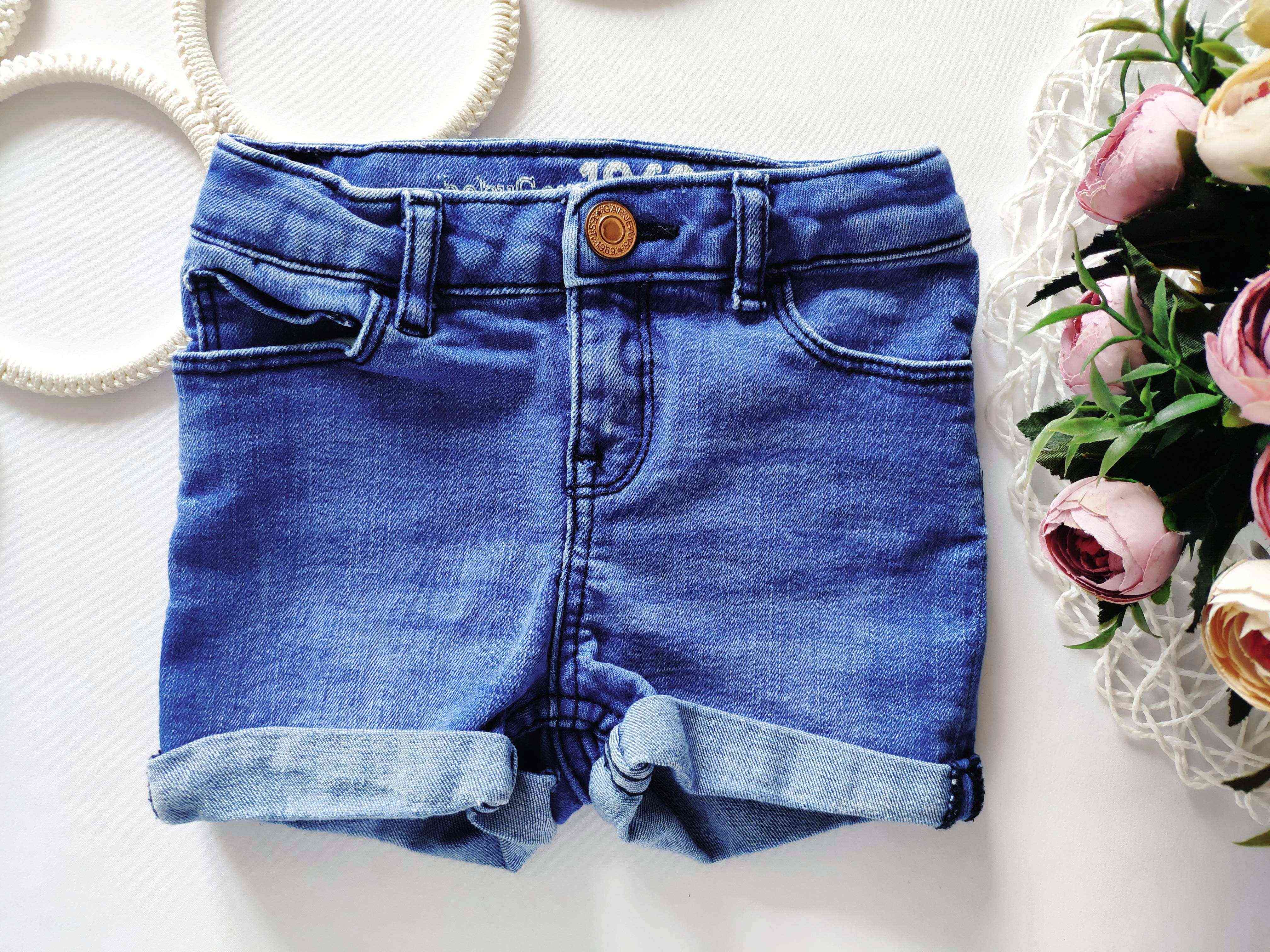 3 роки, зріст 98 Стрейчові джинсові шорти для дівчинки