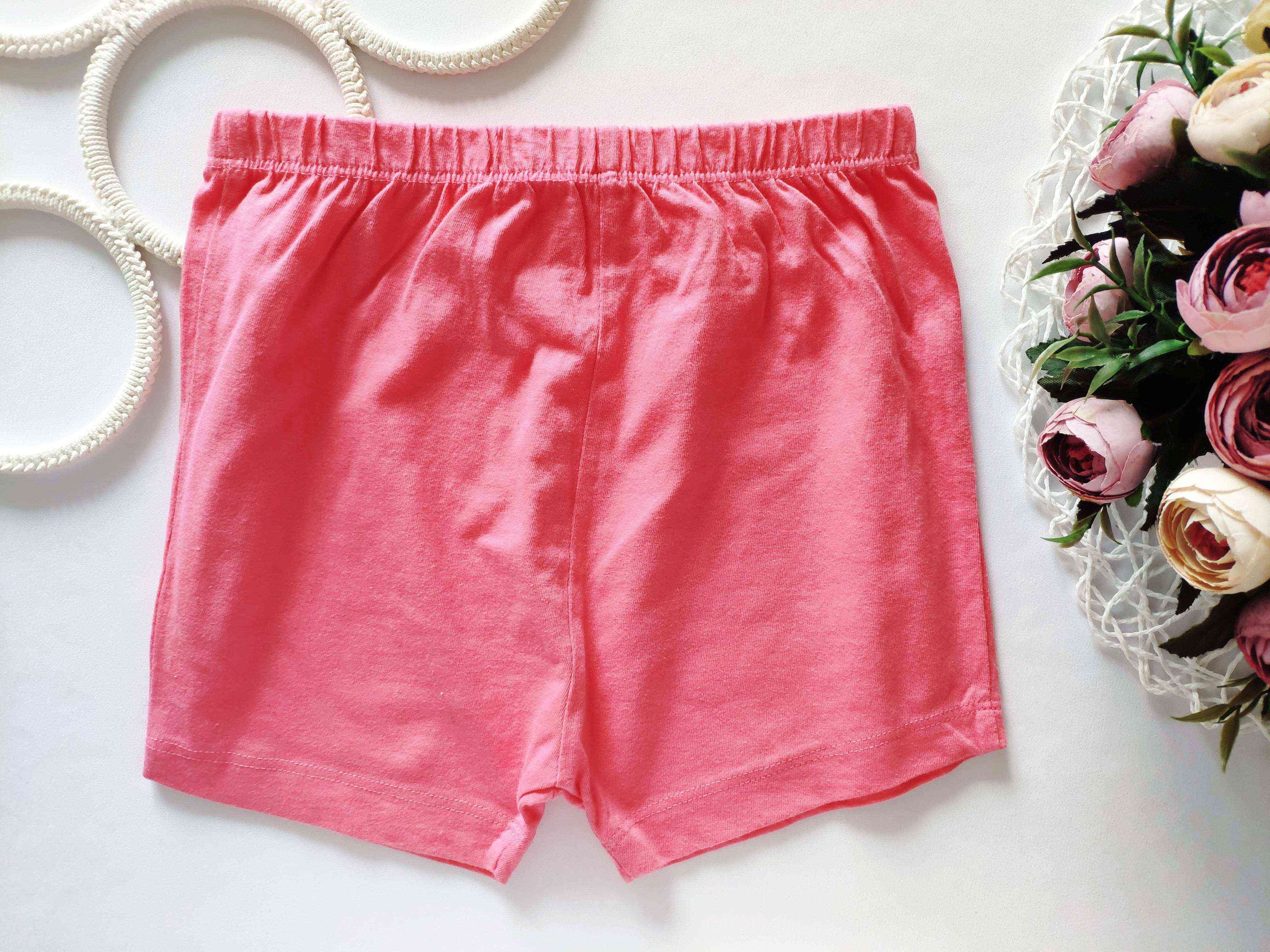 5,6 років, зріст 116 Рожеві бавовняні шорти