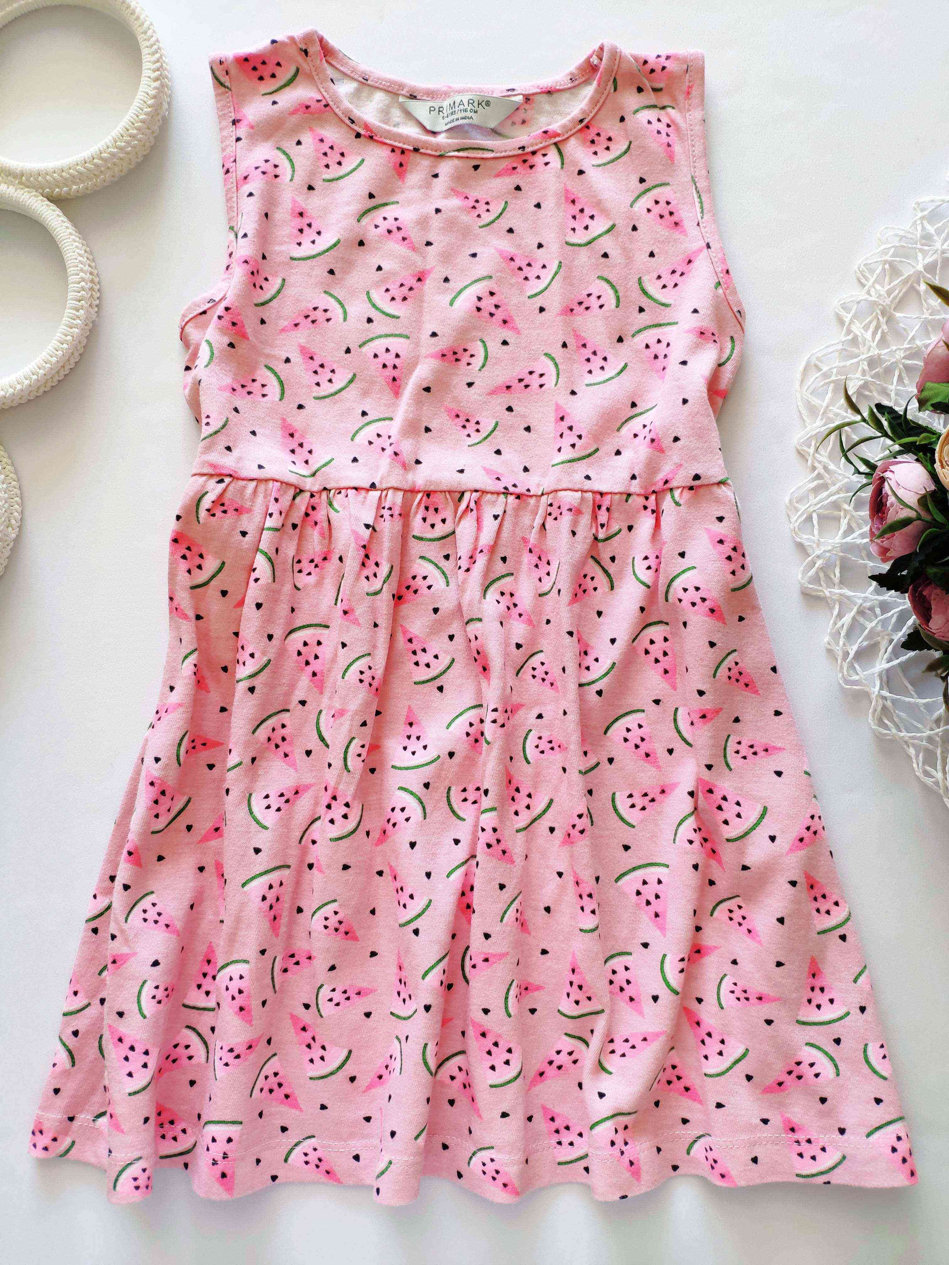 5,6 років, зріст 116 Бавовняна літня дитяча сукня