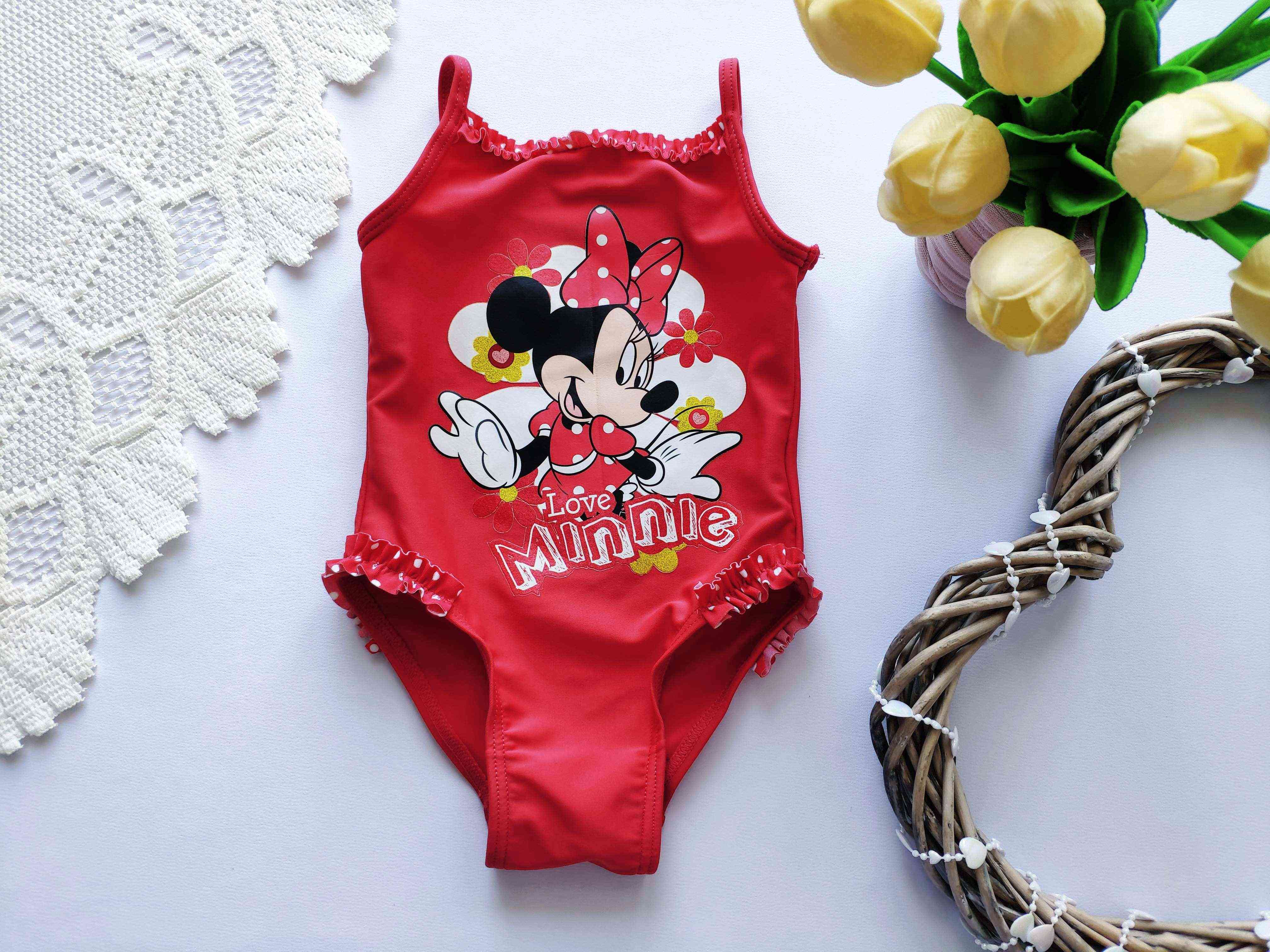 9,12 мес, рост 80 Купальник для девочки Микки