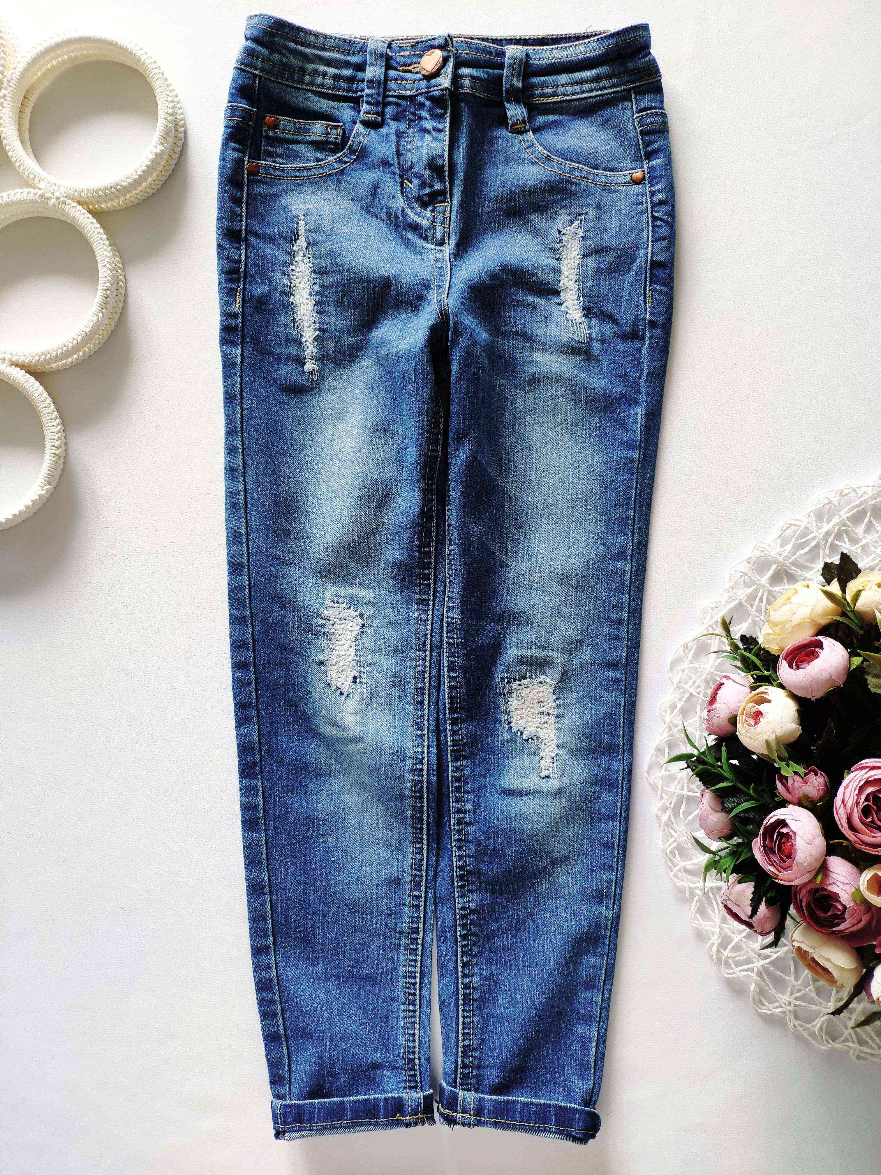 5-6 років, зріст 110\116 Джинси вузькочі для дівчинки