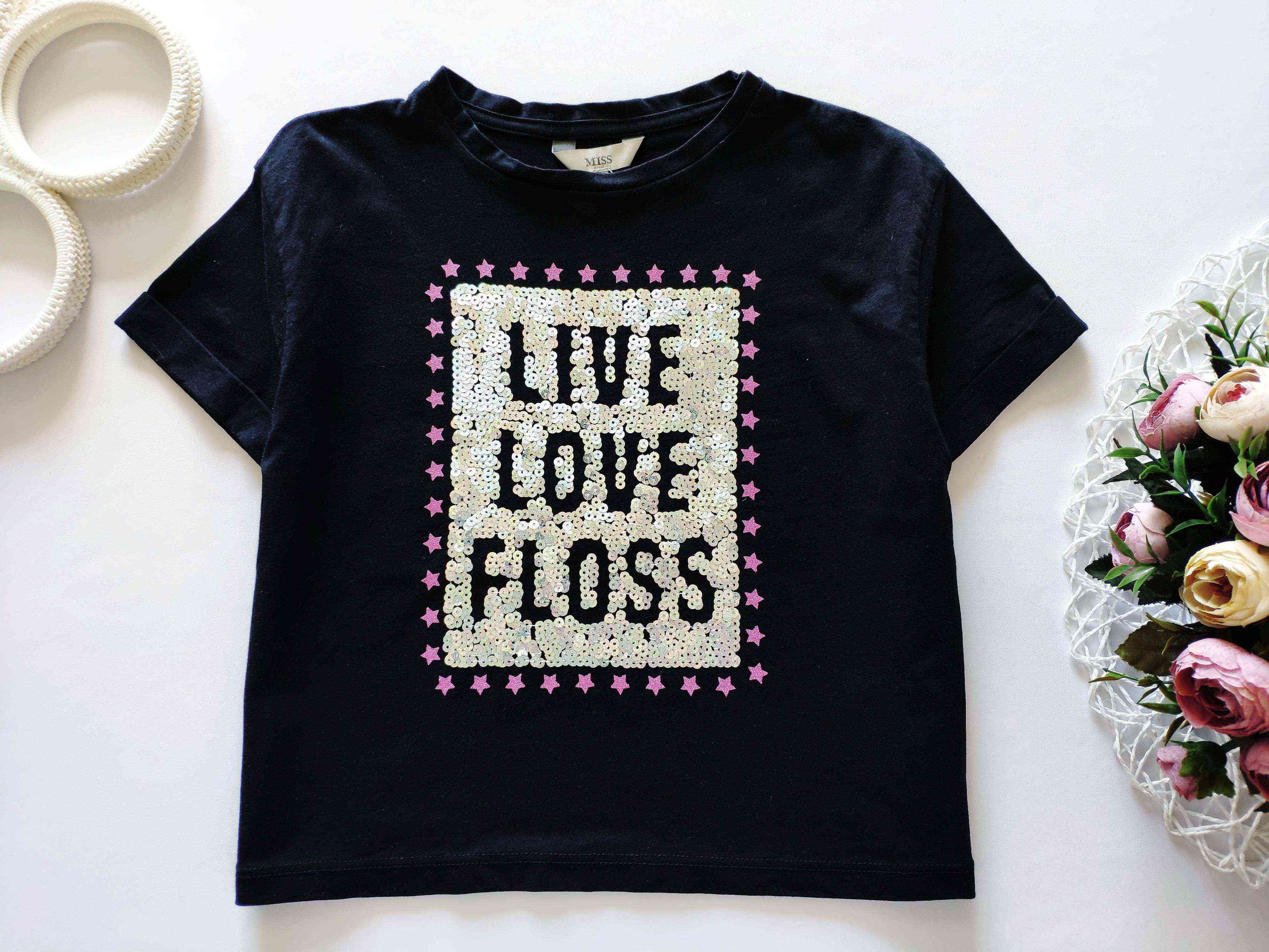 7,8 років, зріст 122-128 Дитячий топ у паєтках