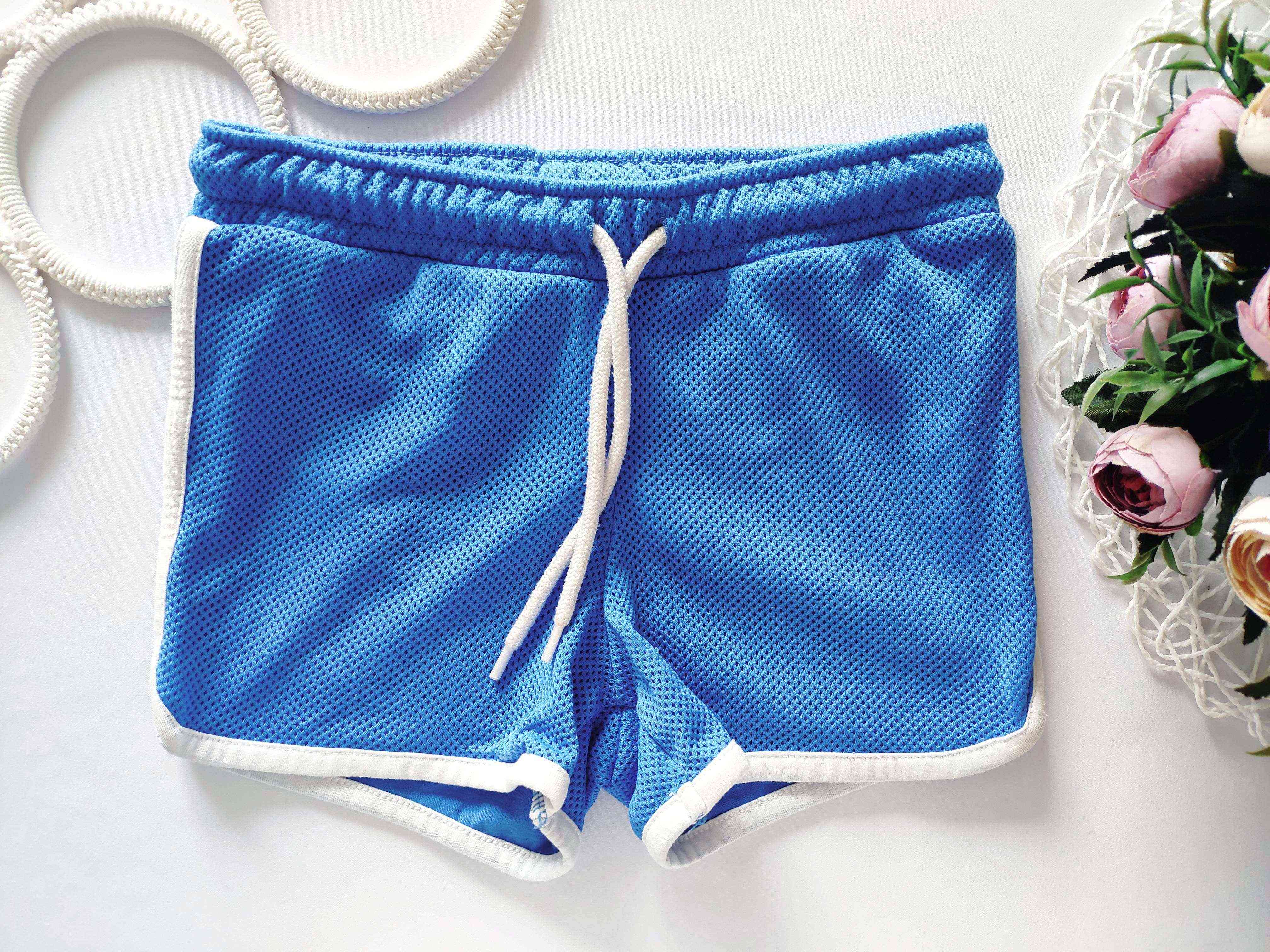 6 лет, рост 116 Синие шорты для девочки