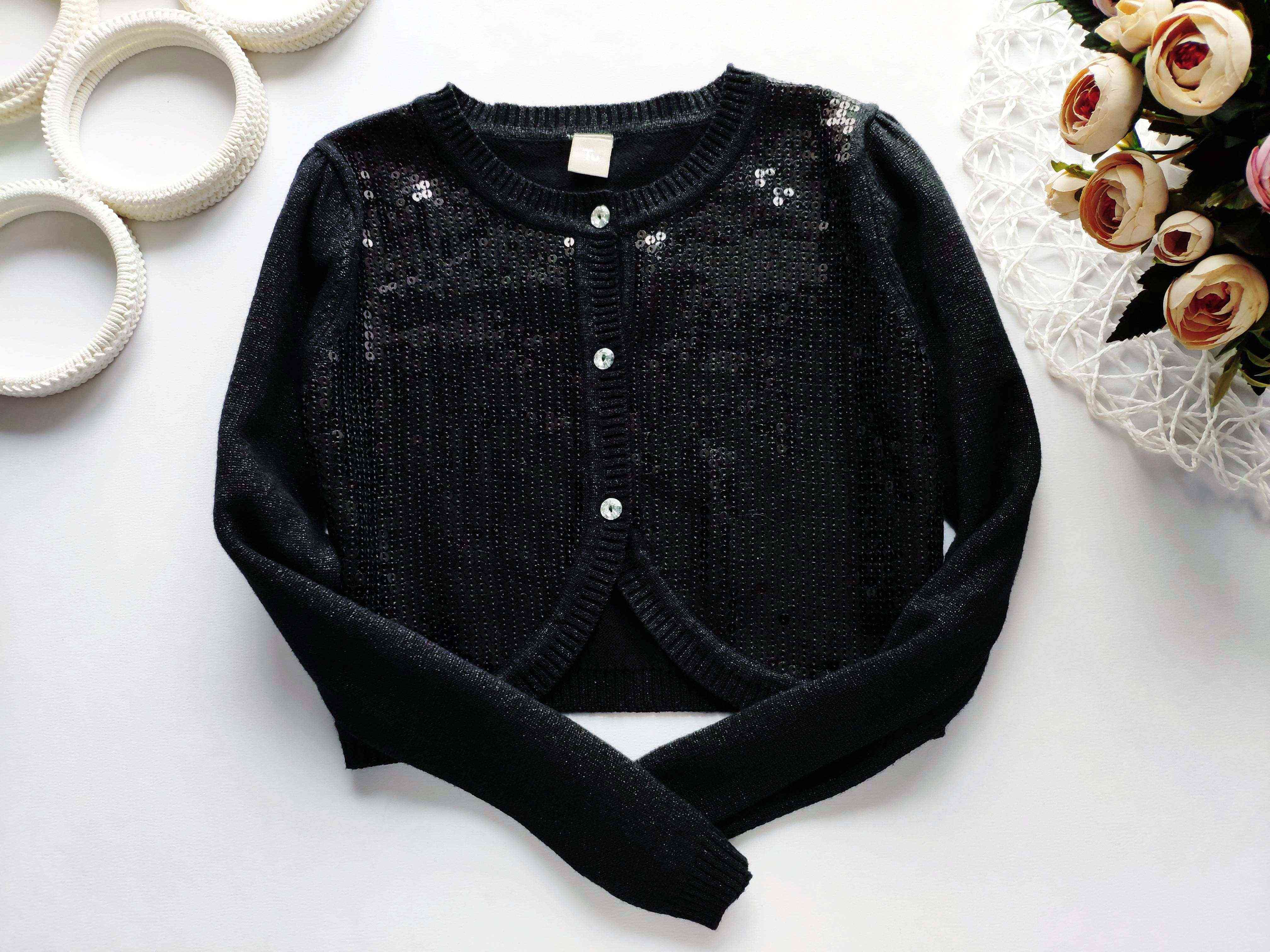 8 років, зріст 128 Нове дитяче балеро в паєтках