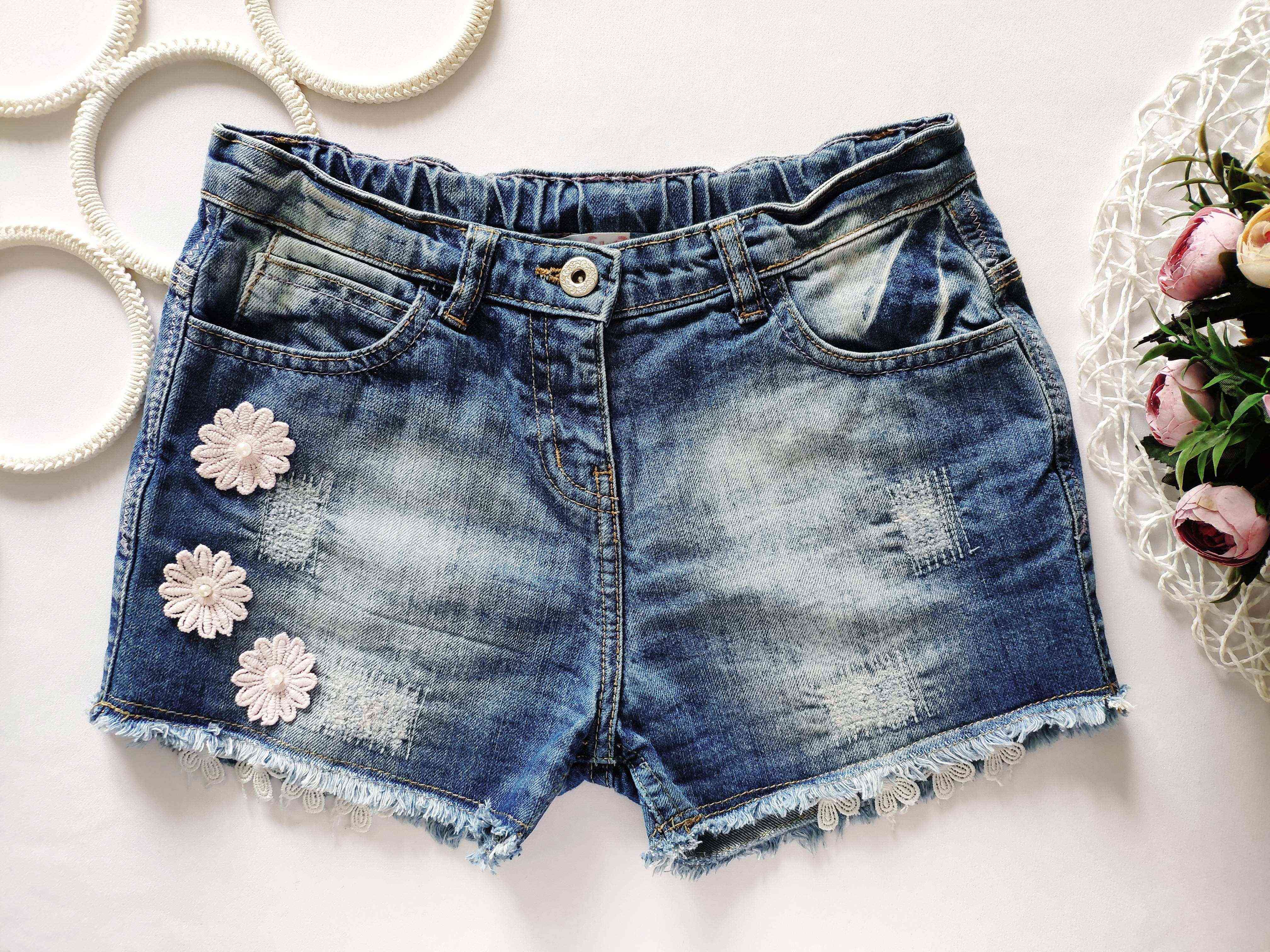 11 років, зріст 146 Джинсові шорти для дівчинки