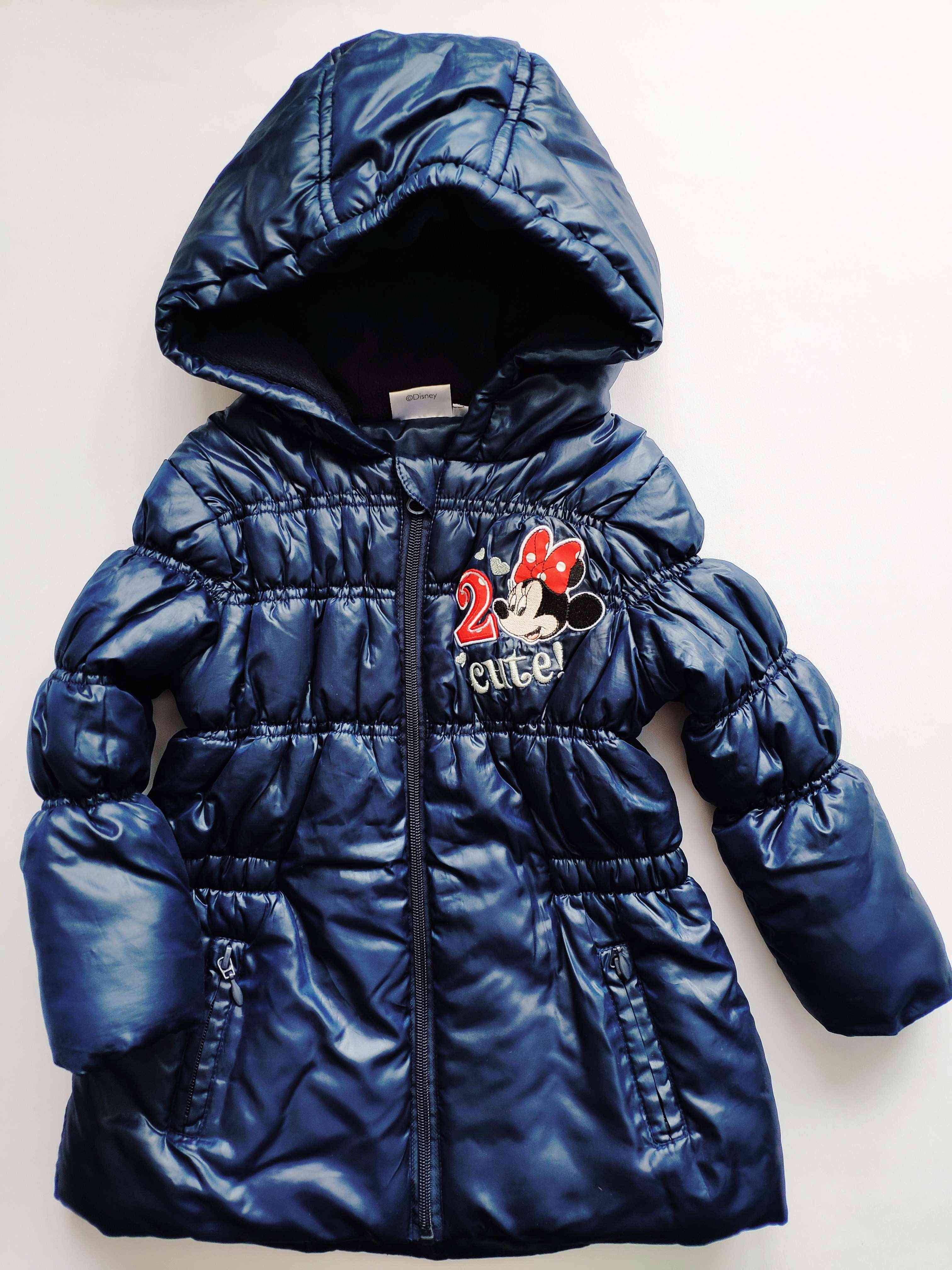 3\4 роки, зріст 104 Тепла демісезонна курточка для дівчинки Міккі Маус