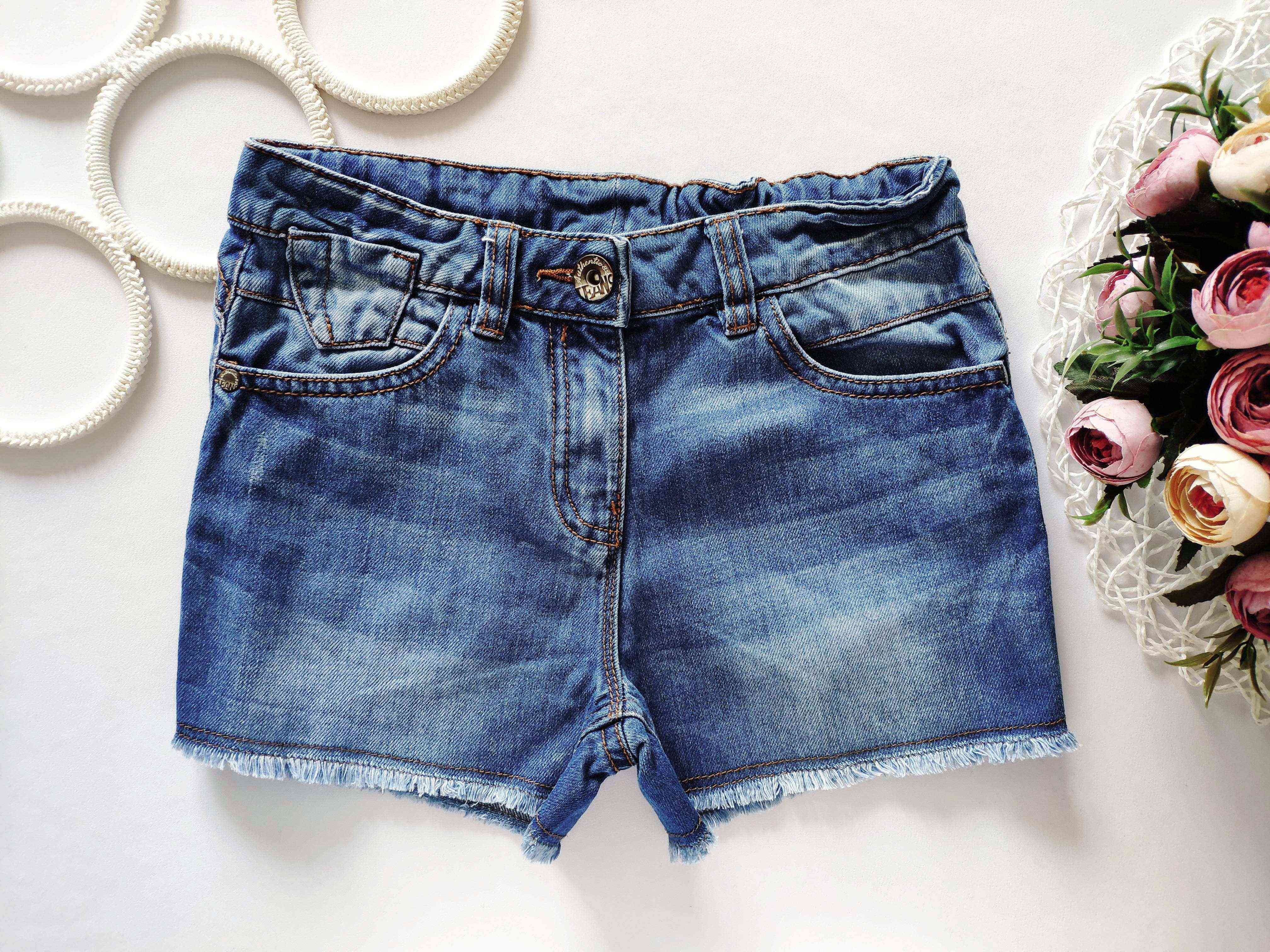 (2 шт) 9 років, зріст 134 Джинсові шорти для дівчинки