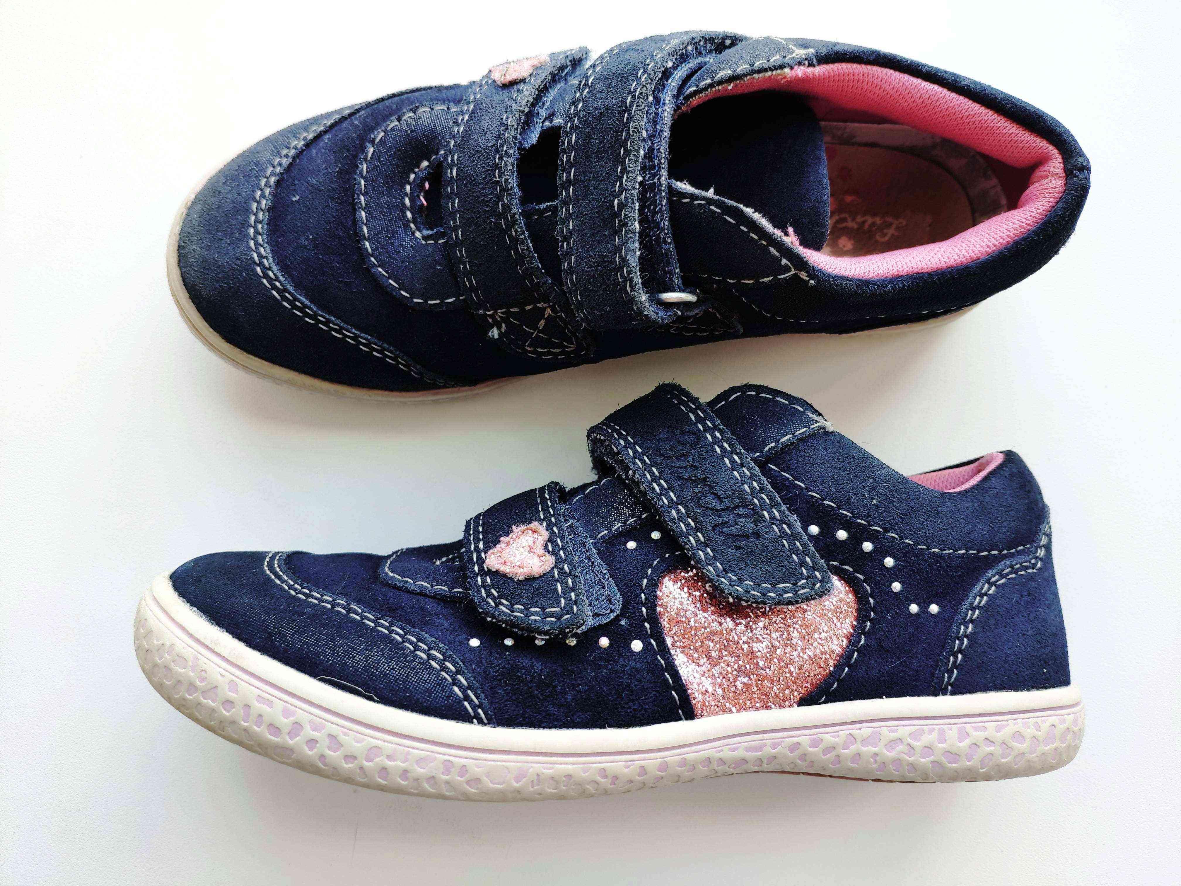 29 (18,5 см) Кожаные кроссовки для девочки