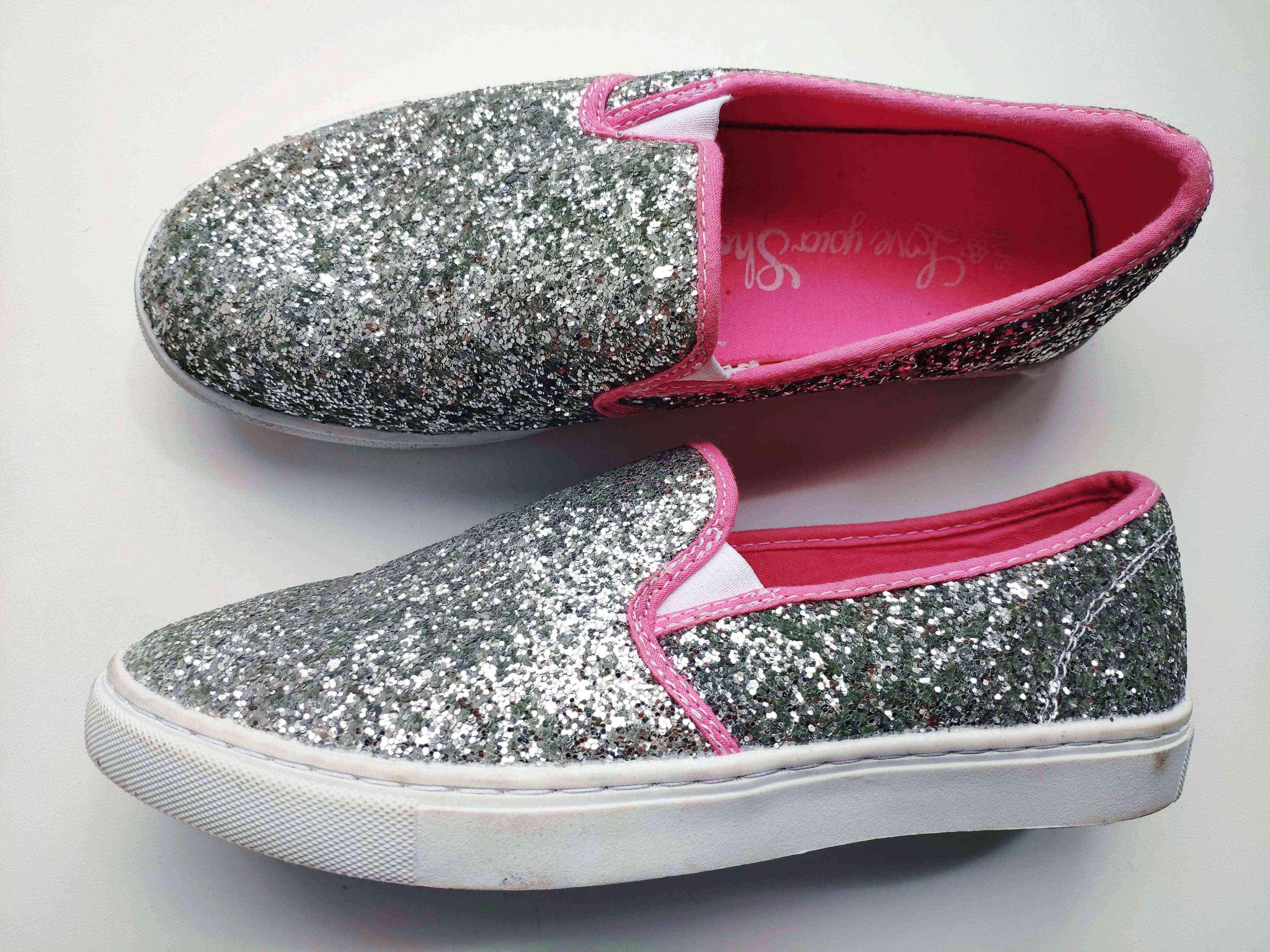 38 (24,5 см) Блестящие слипоны