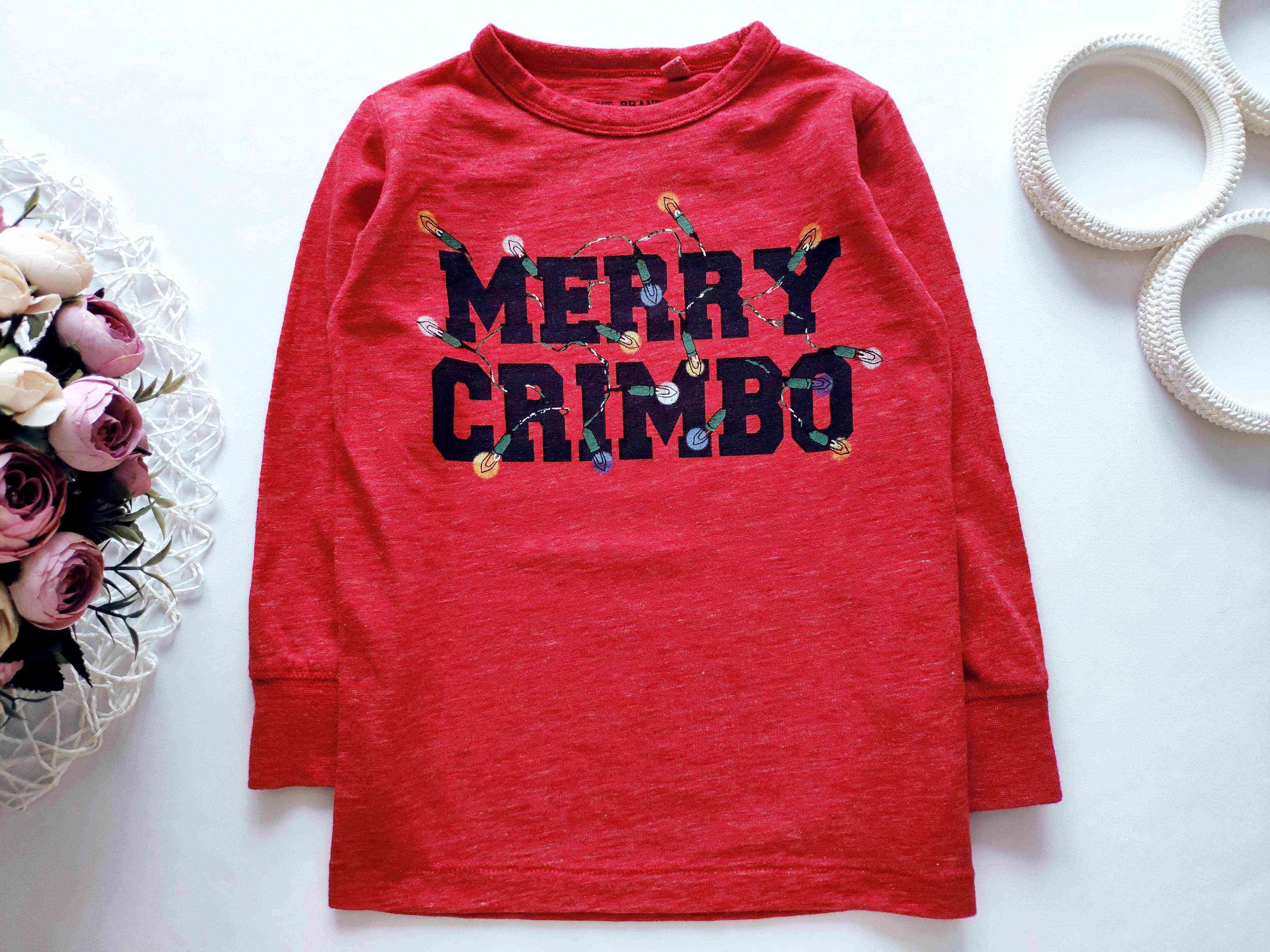 2,3 роки, зріст 98 Новорічний лонгслів