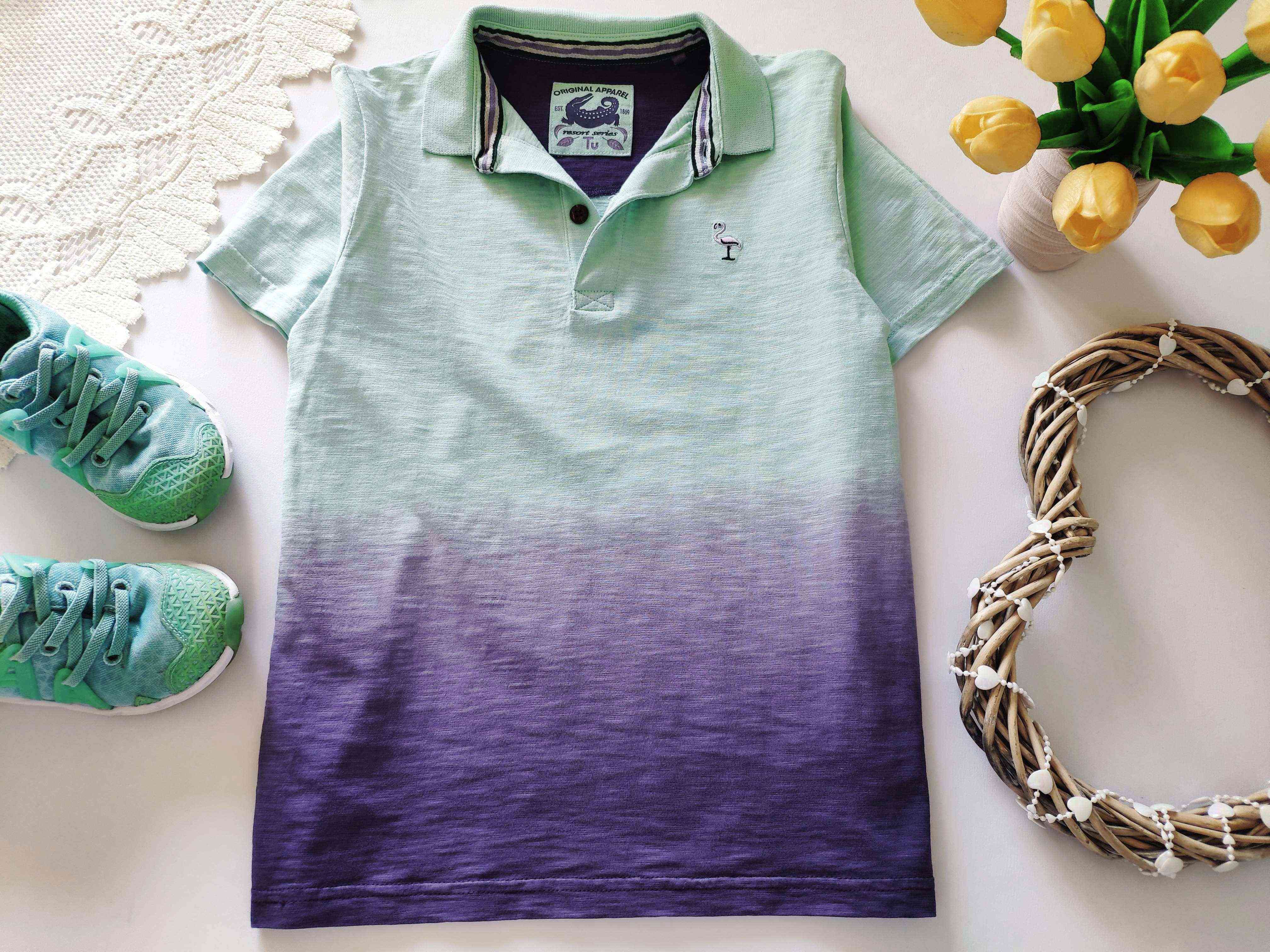 8 лет, рост 128 Поло для мальчика