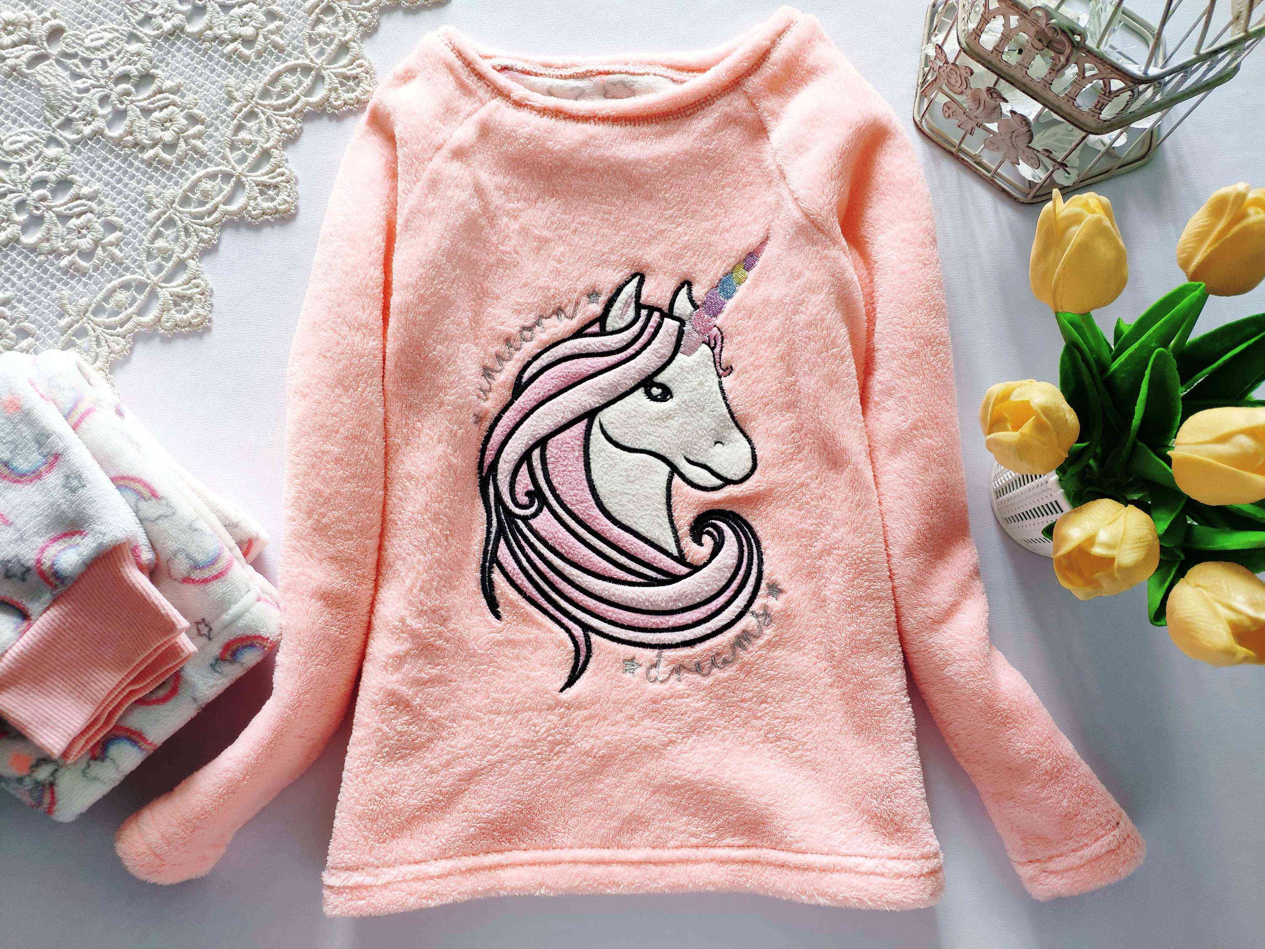 7,8 років, зріст 128 Тепла махрова піжама з Понні