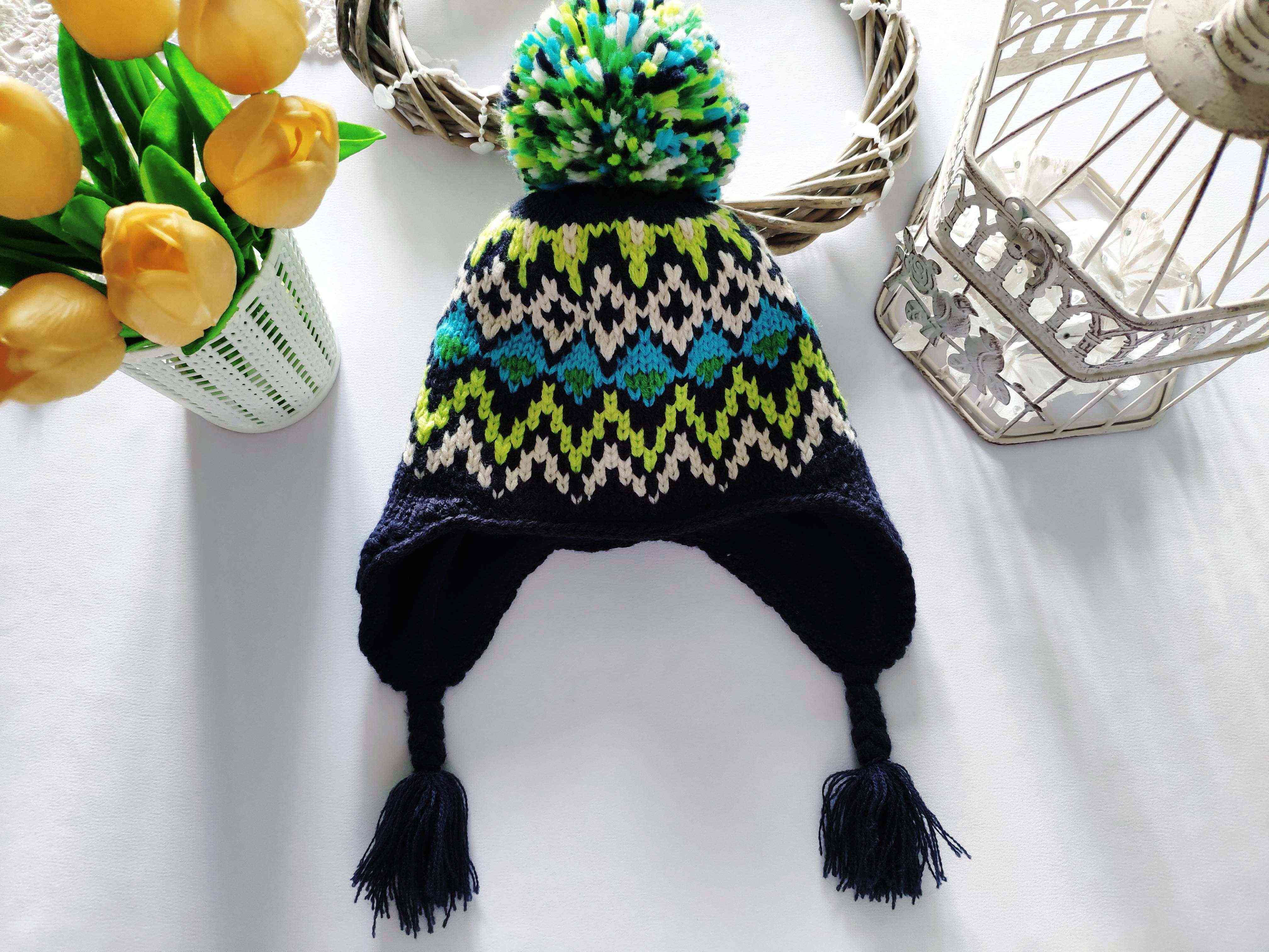 1-2 роки, Зимова шапка для хлопчика на флісі