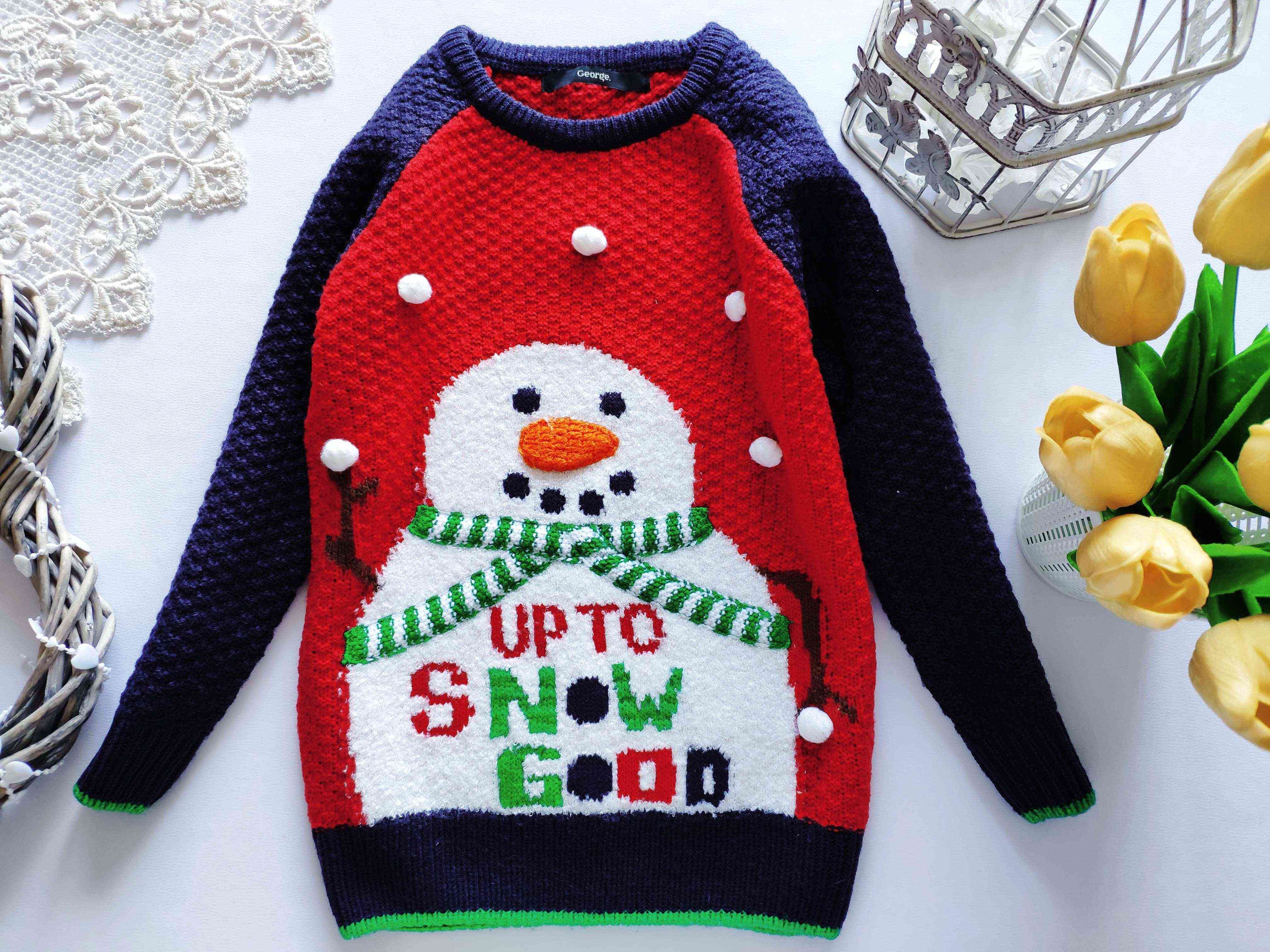 3,4 роки, зріст 98,104 Светр з сніговичком