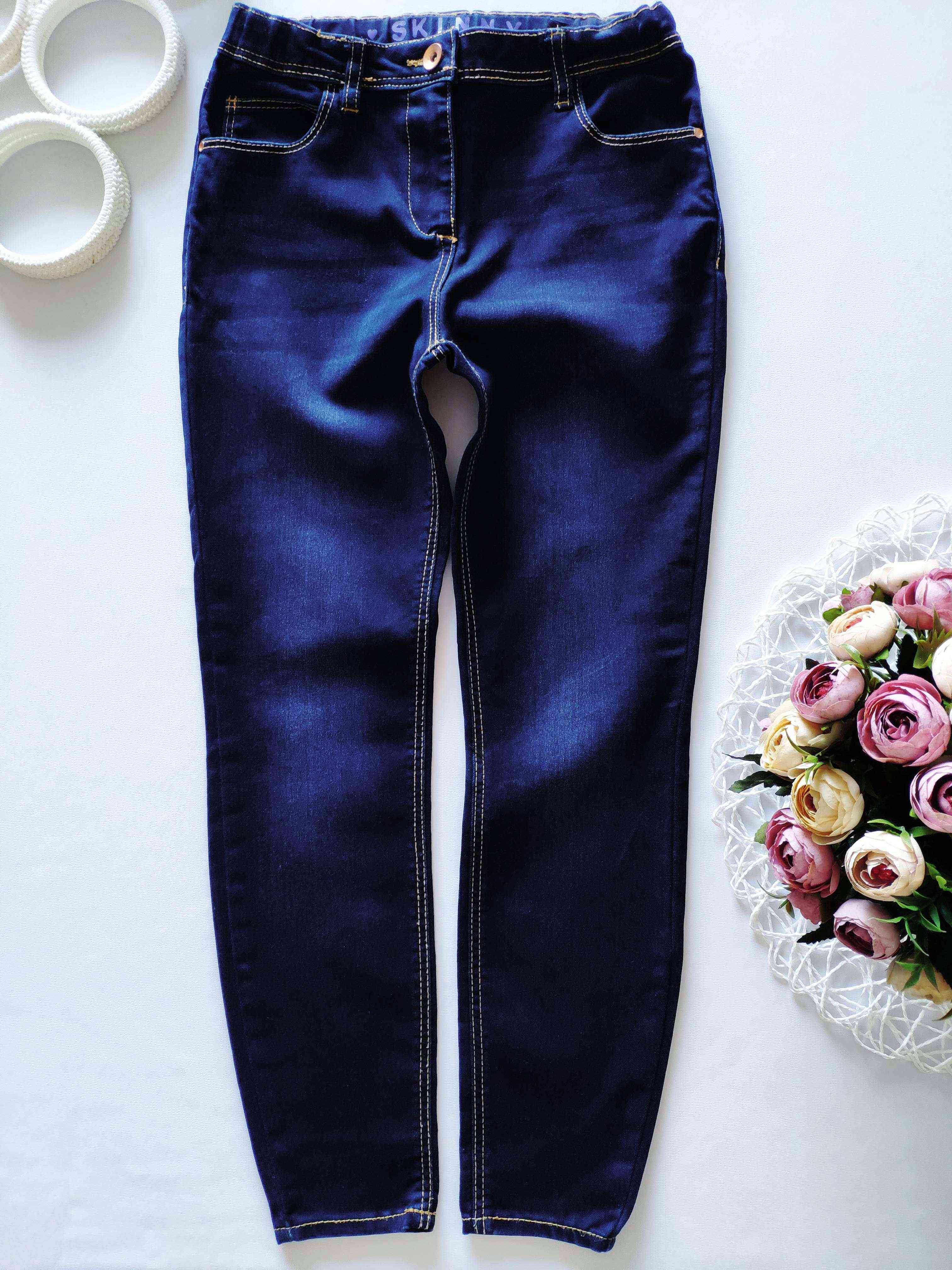 9,10 років, зріст 134,140 Стрейчові джинси вузькочі для дівчинки