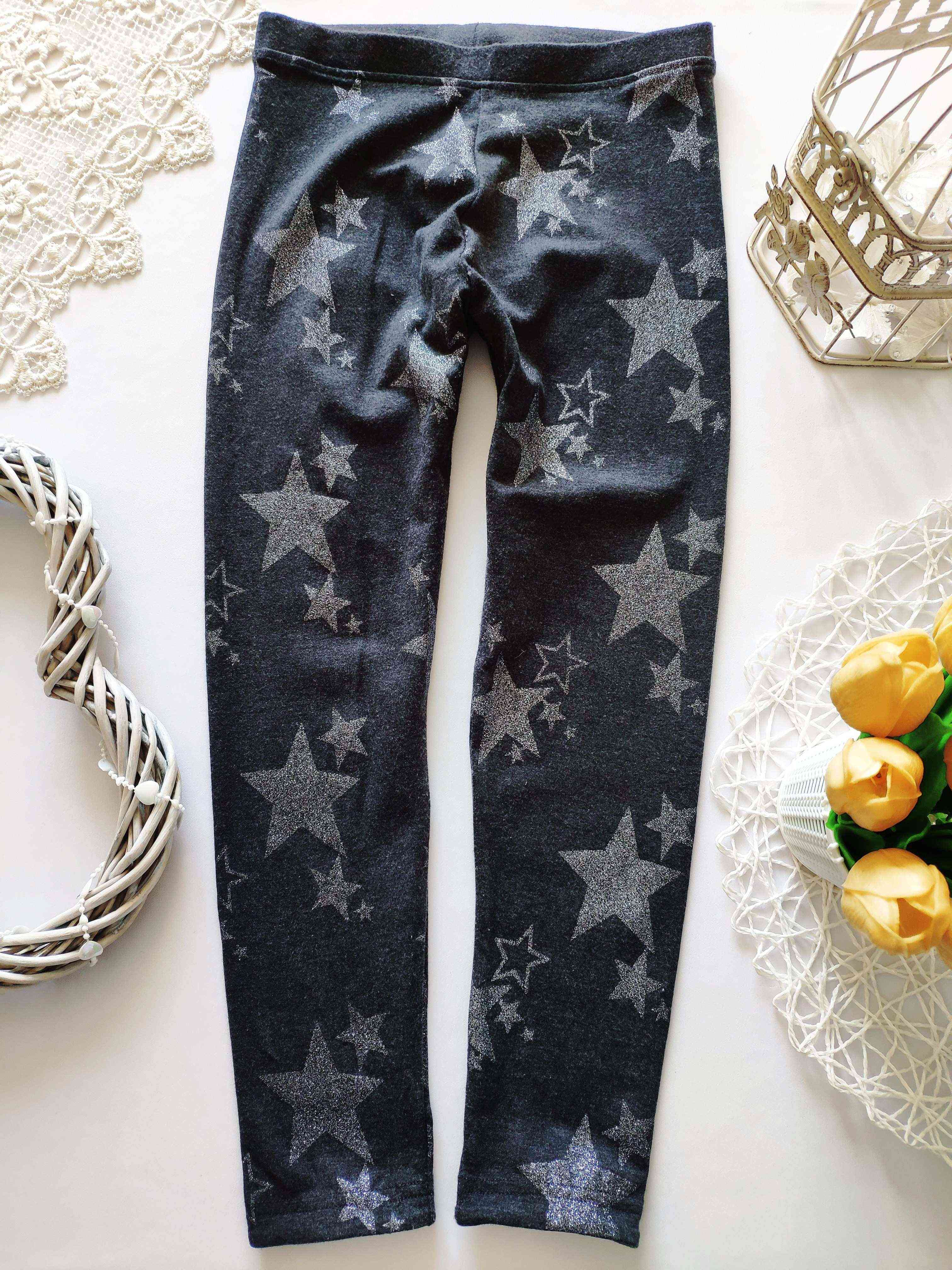 8 років, зріст 128 Щільні лосини в зірках