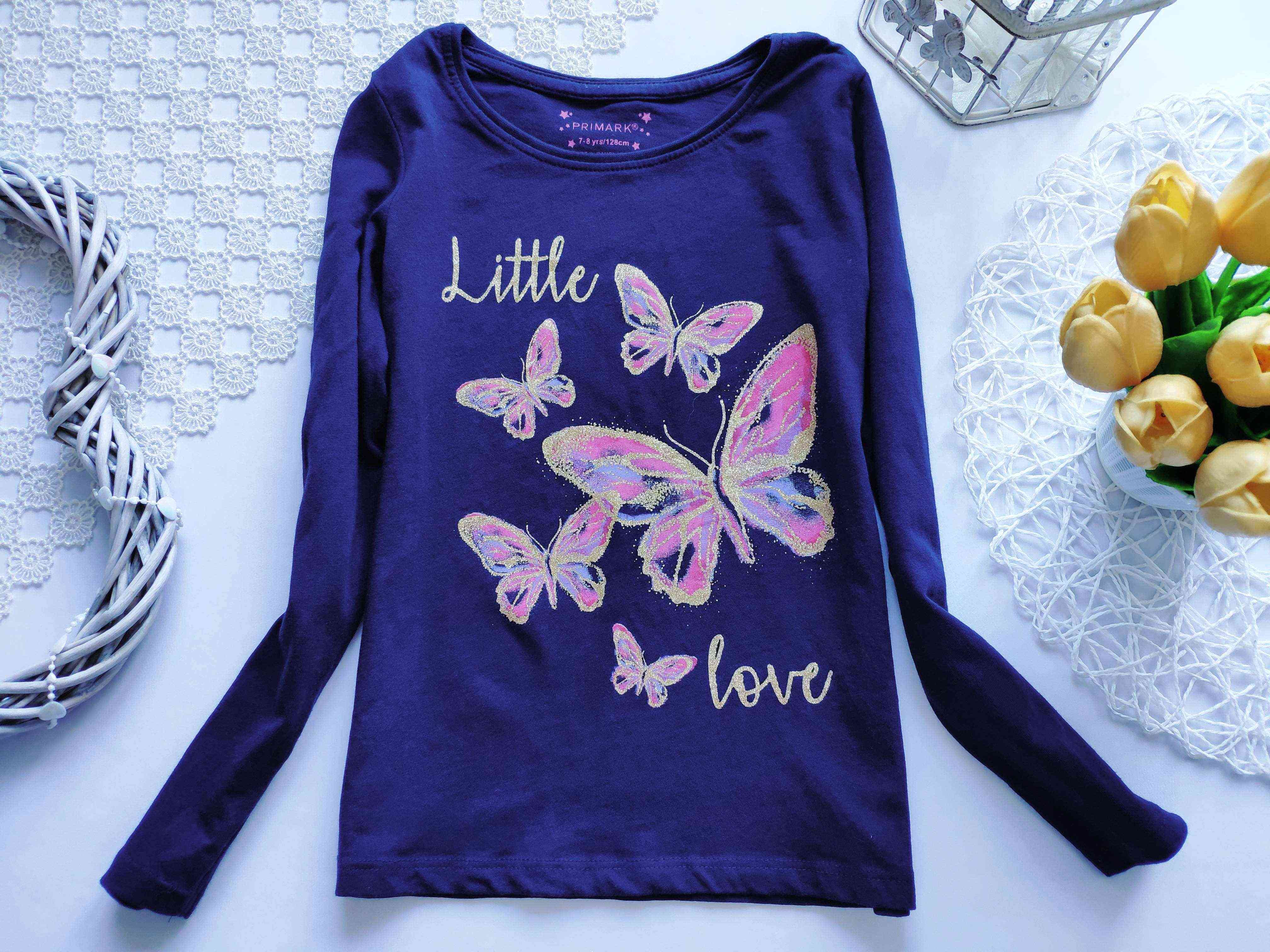 7,8 років, зріст 128 Лонгслів для дівчинки