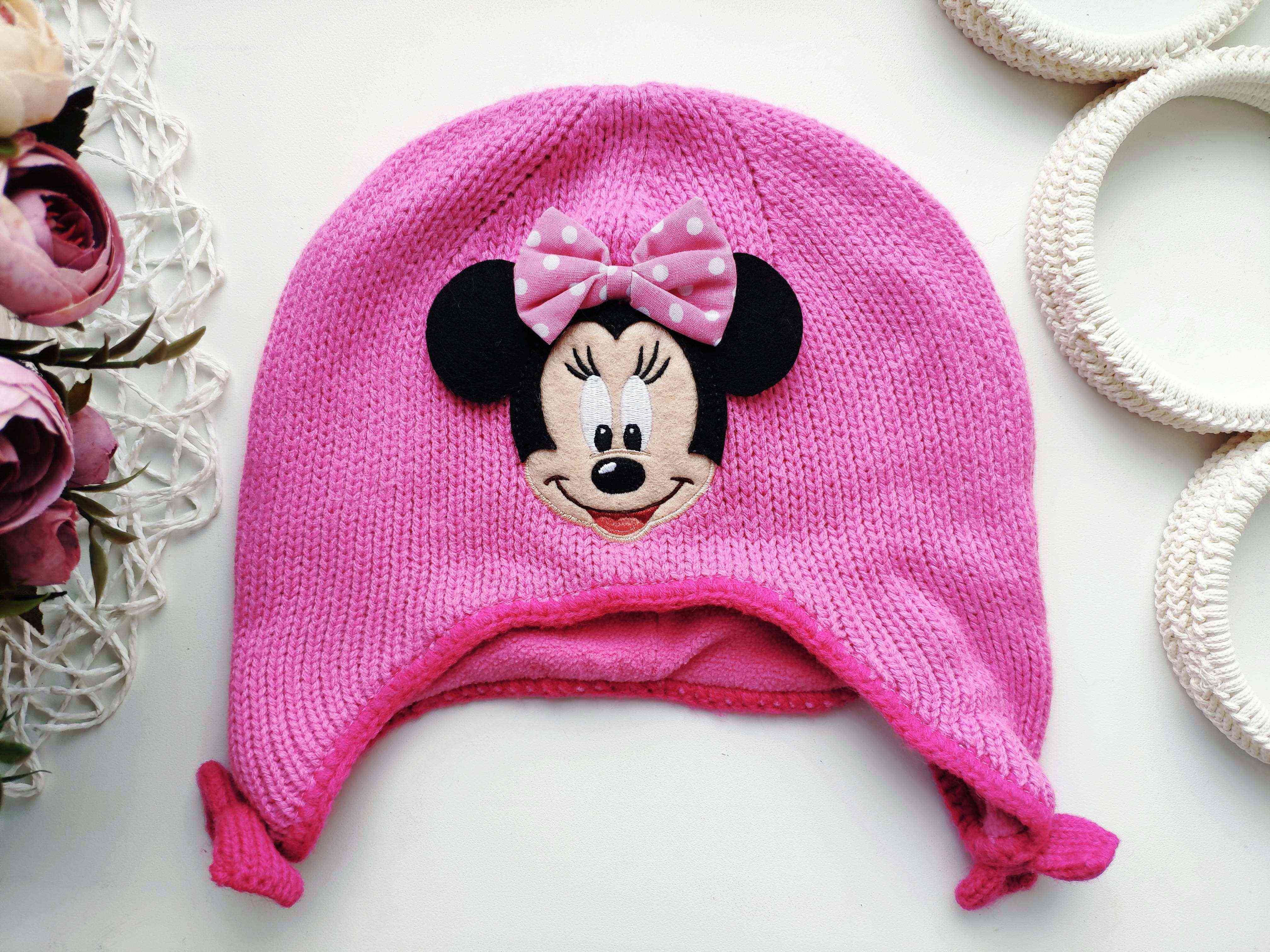 Зимова шапка на флісі Міккі