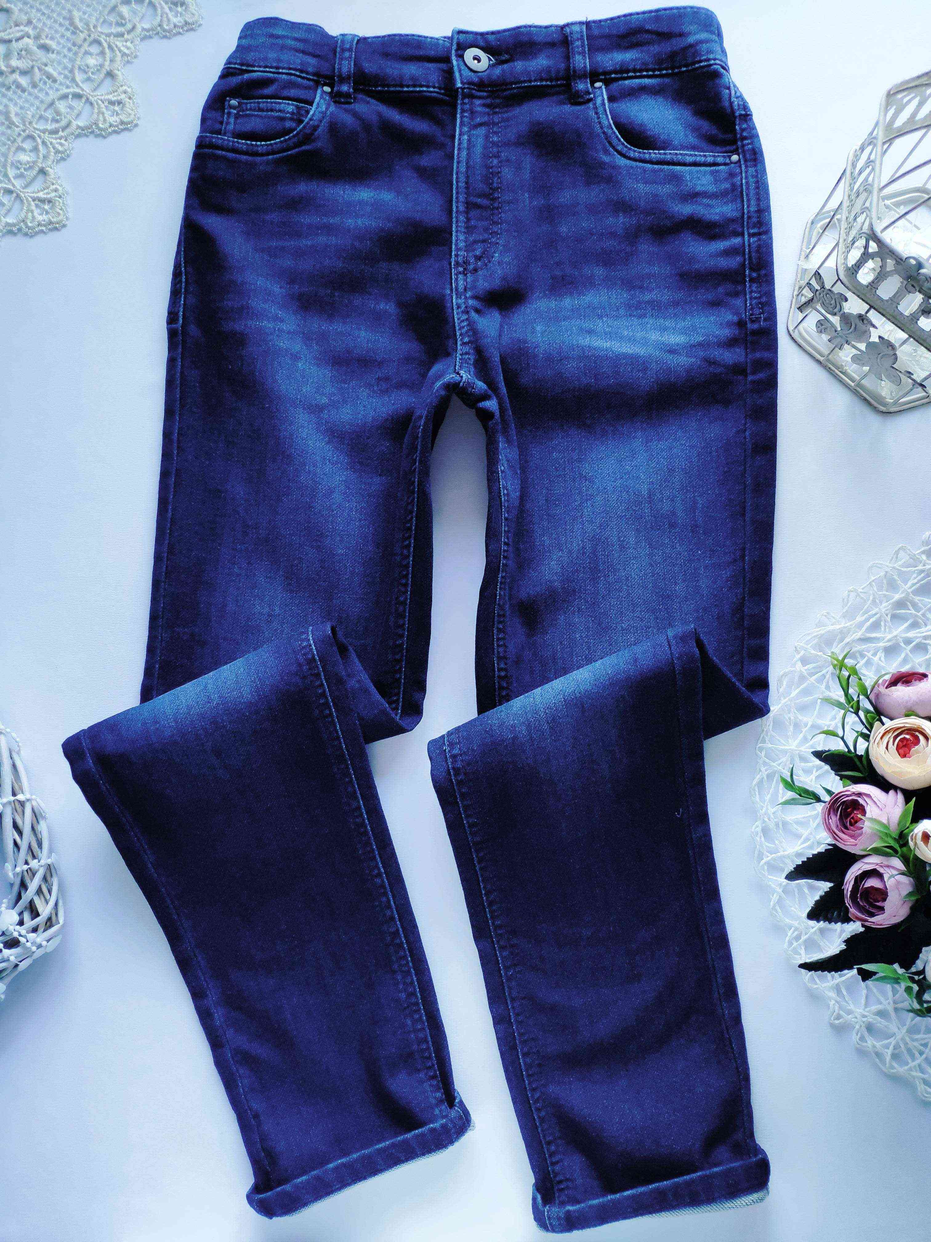 12 лет, рост 152 Мягкие джинсы для мальчика