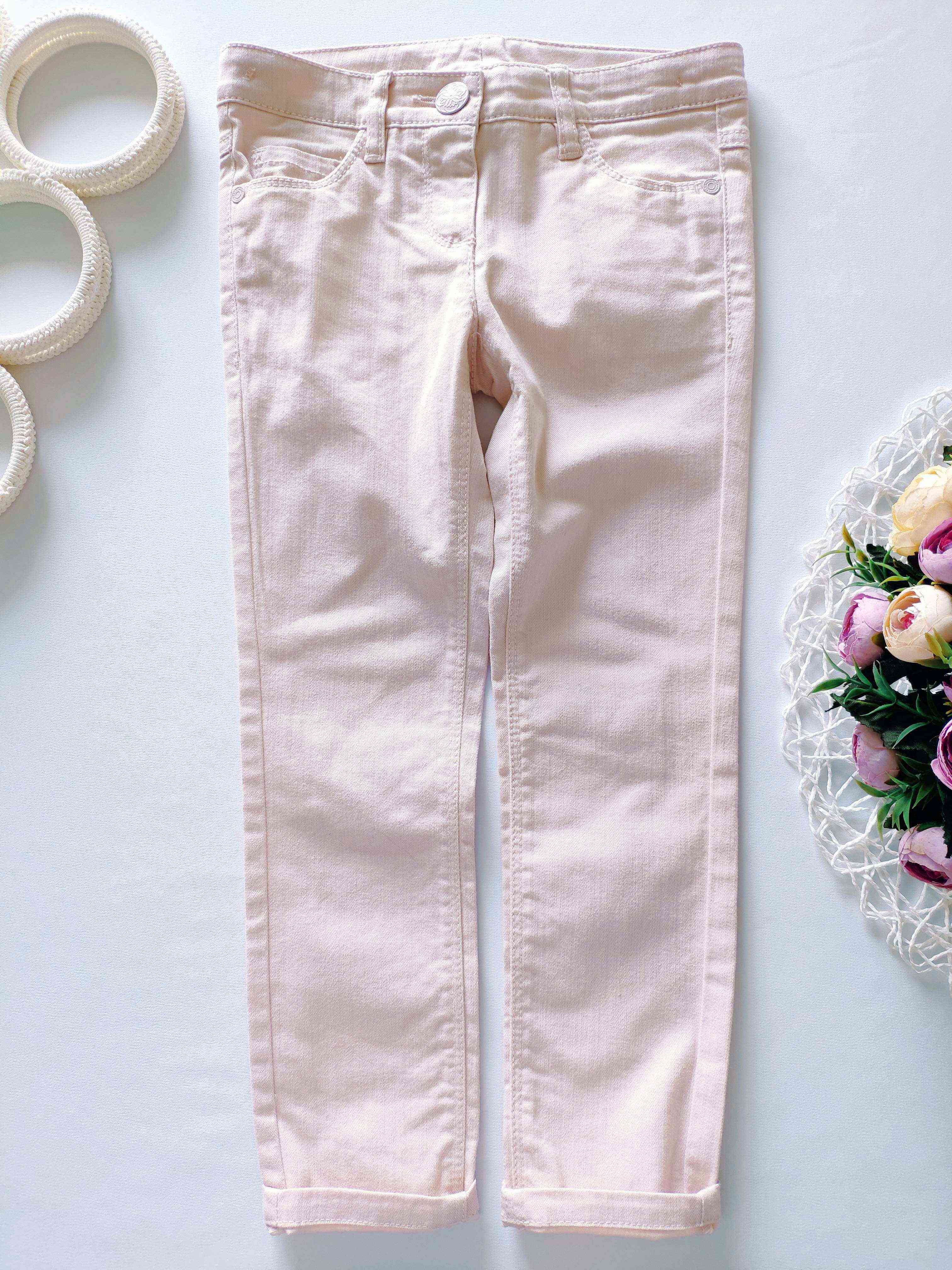 6 лет, рост 116 Пудровые джинсы